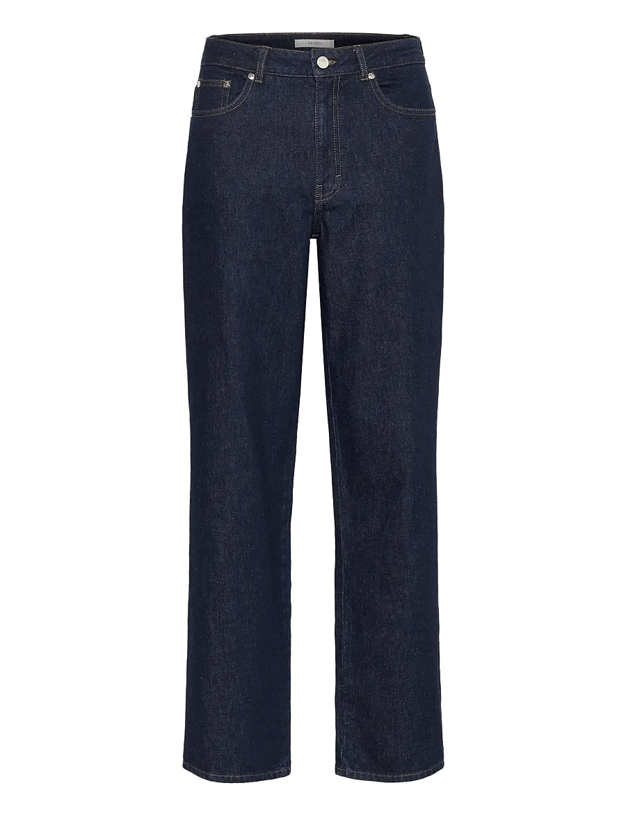 Gestuz - GZsummer HW wide jeans - brede jeans - unwashed denim - 1
