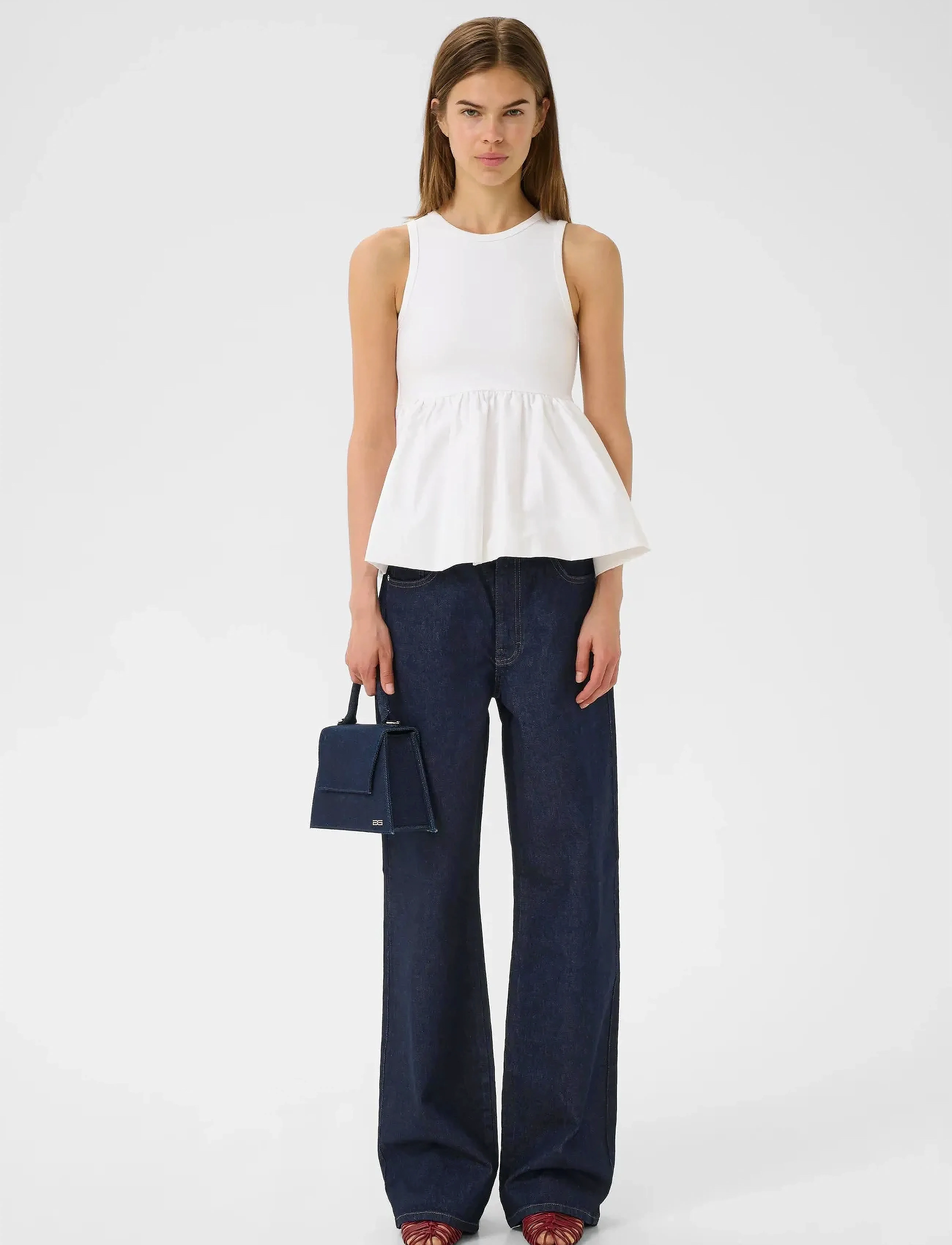 Gestuz - GZsummer HW wide jeans - hosen mit weitem bein - unwashed denim - 3
