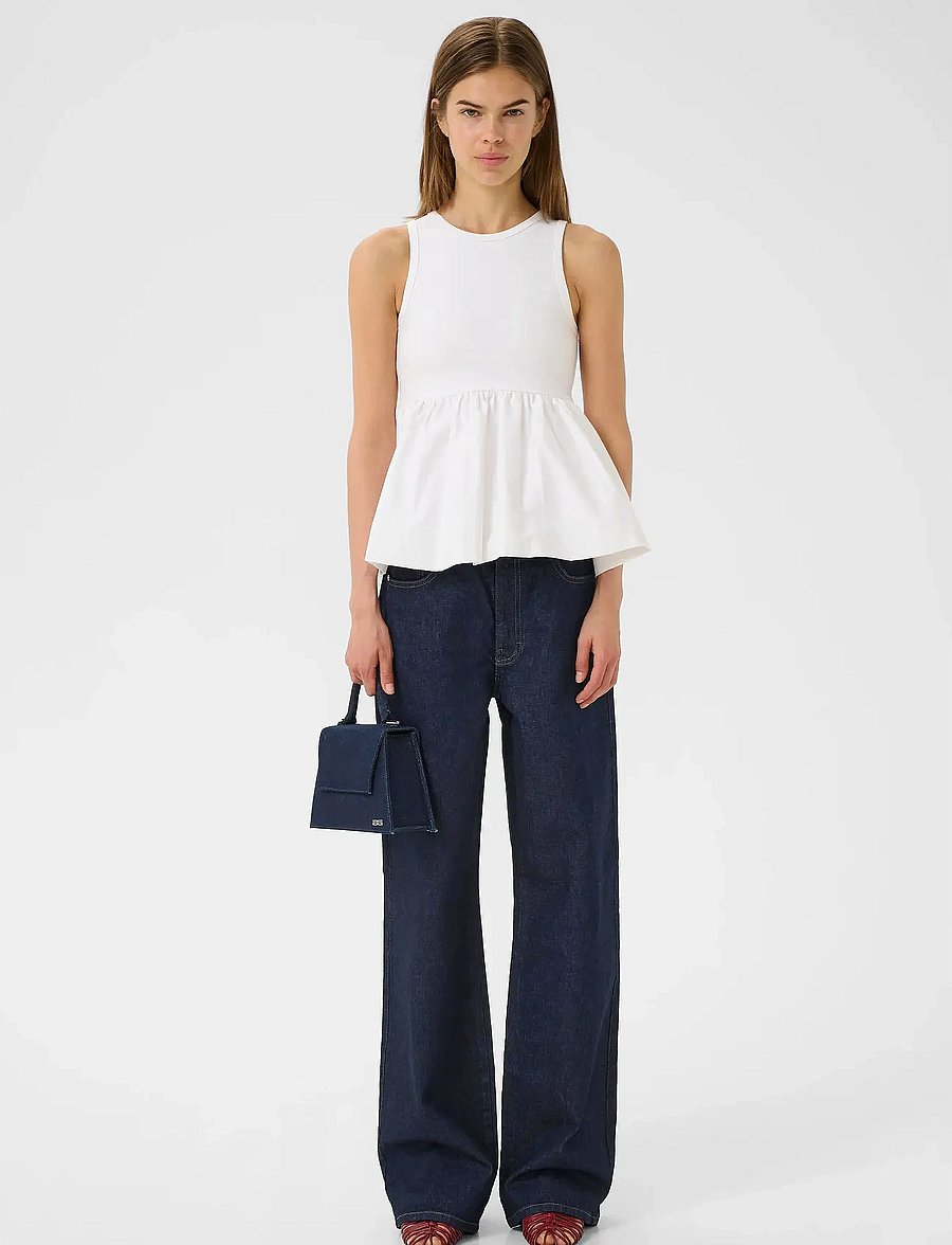 Gestuz - GZsummer HW wide jeans - hosen mit weitem bein - unwashed denim - 3
