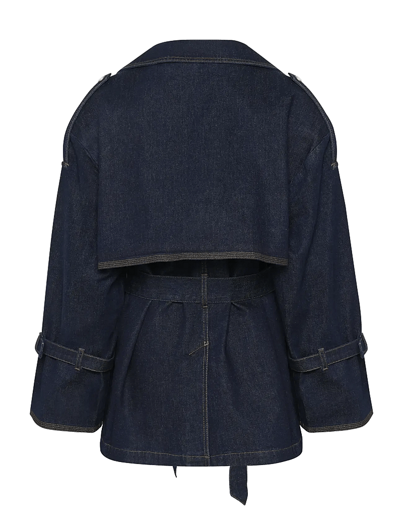 Gestuz - GZsummer trenchcoat - trenchcoats - unwashed denim - 2