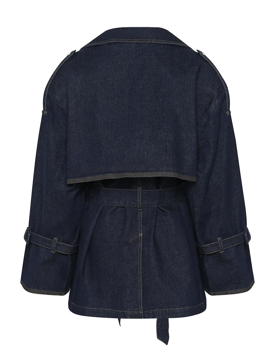 Gestuz - GZsummer trenchcoat - trenchcoats - unwashed denim - 2