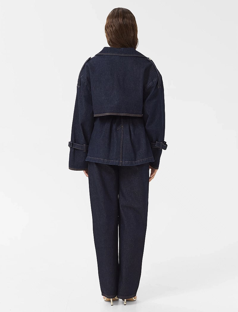 Gestuz - GZsummer trenchcoat - trenchcoats - unwashed denim - 4