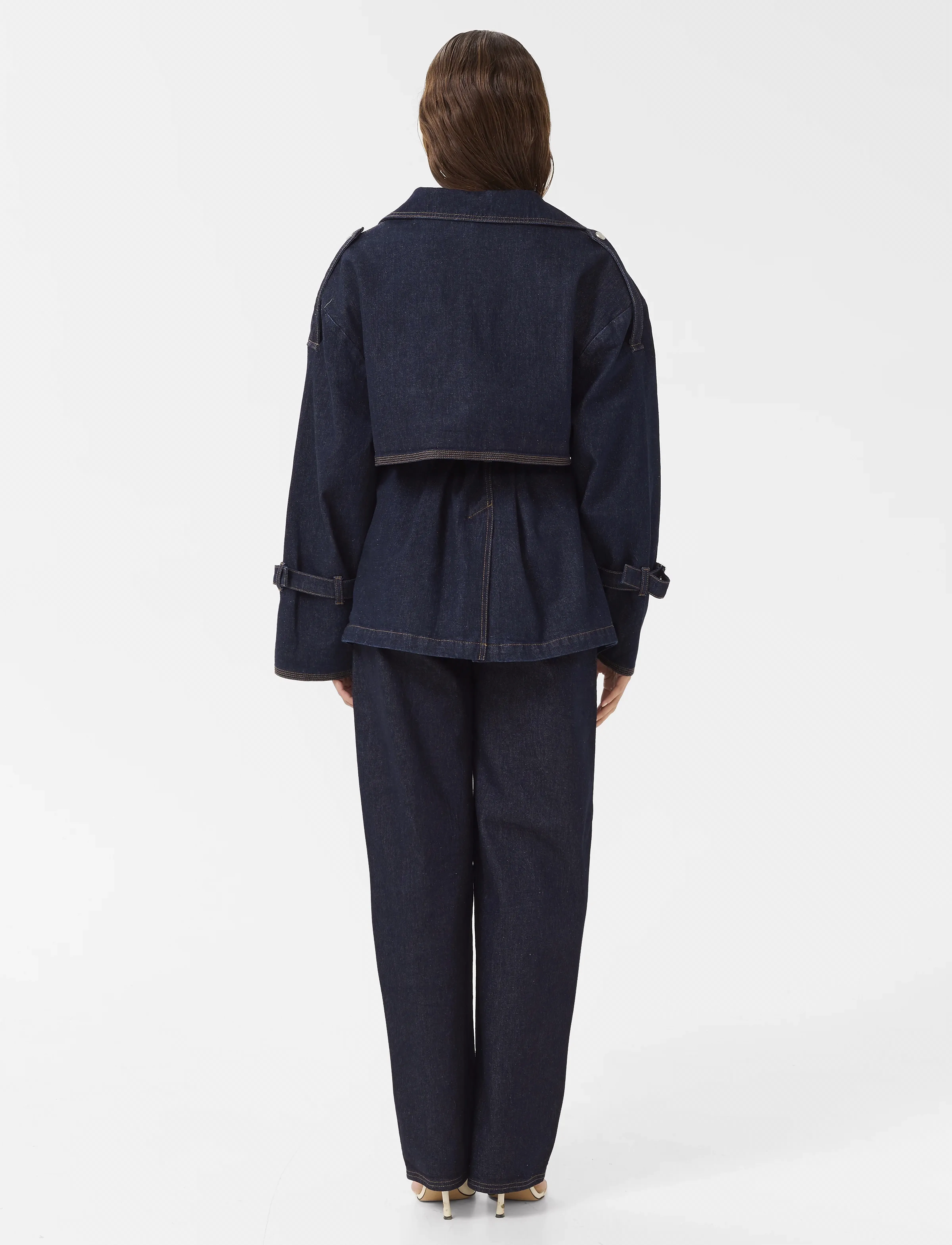 Gestuz - GZsummer trenchcoat - vihmamantlid - unwashed denim - 4
