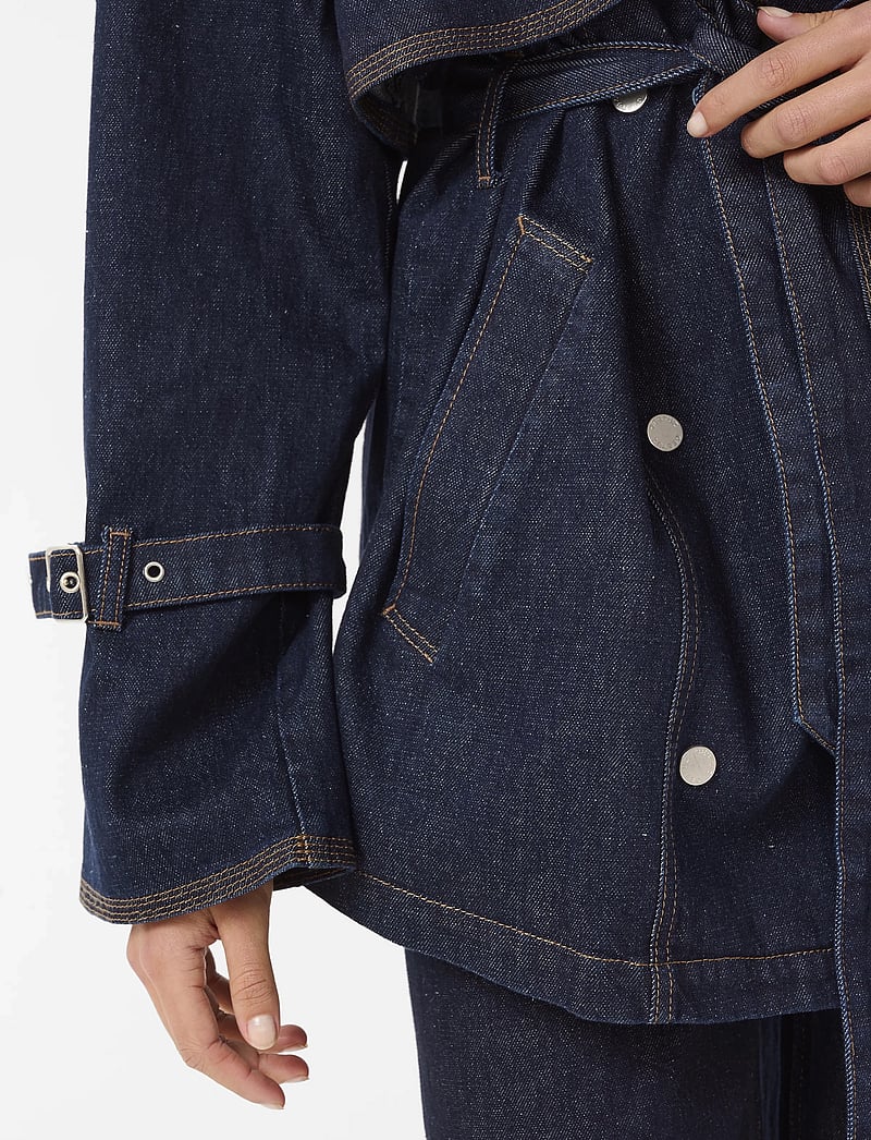 Gestuz - GZsummer trenchcoat - trenchcoats - unwashed denim - 5