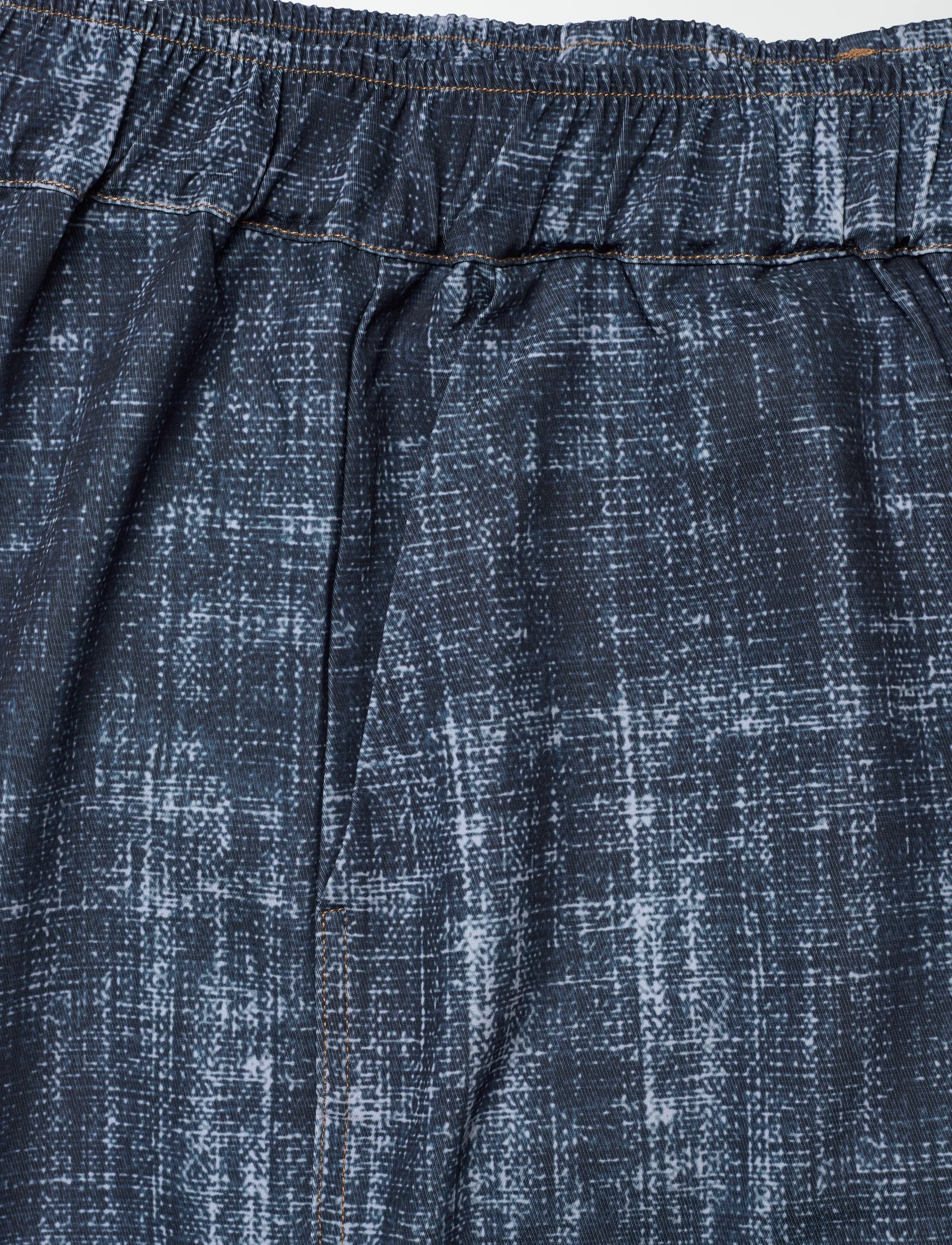 Gestuz - GZdemia P HW pants - leveälahkeiset housut - dark denim structure - 2