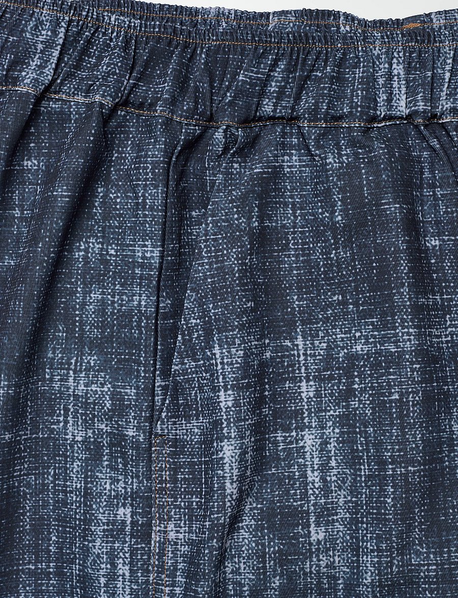 Gestuz - GZdemia P HW pants - hosen mit weitem bein - dark denim structure - 2