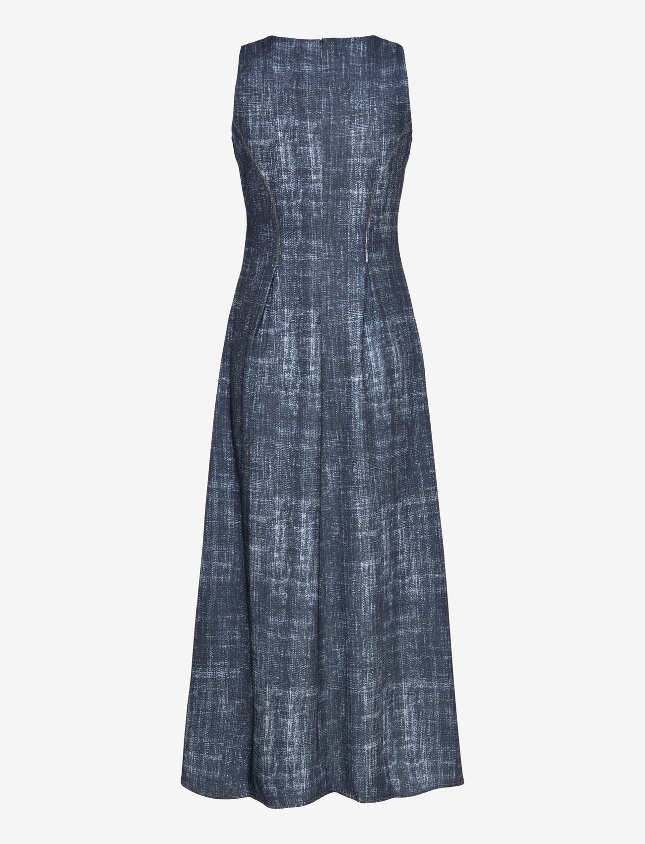 Gestuz - GZdemia P long dress - maxikleider - dark denim structure - 1
