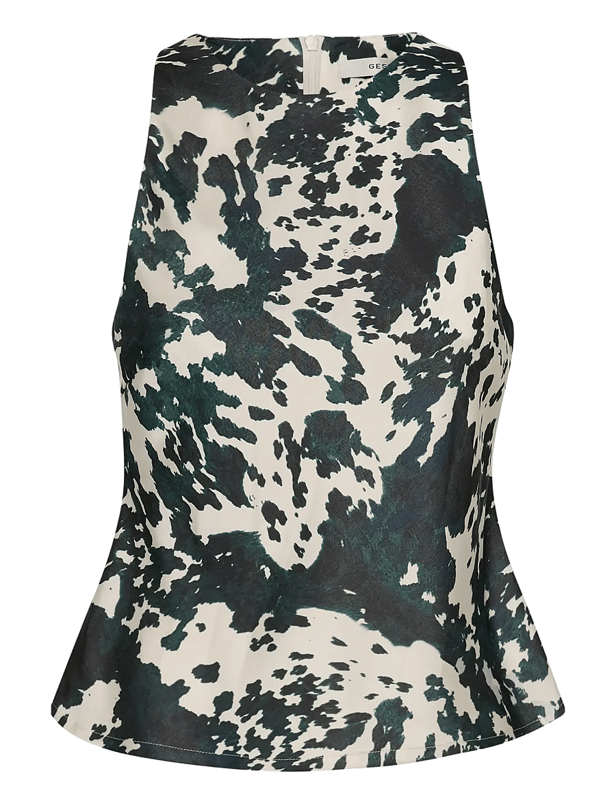 Gestuz - GZceri P top - Ärmellose tops - green ox - 1