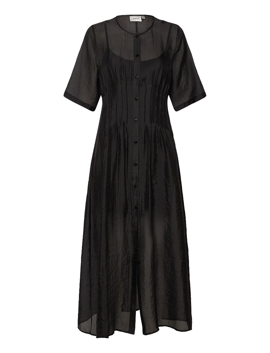 Gestuz - GZtrudi ss dress - slip dresses - black - 0