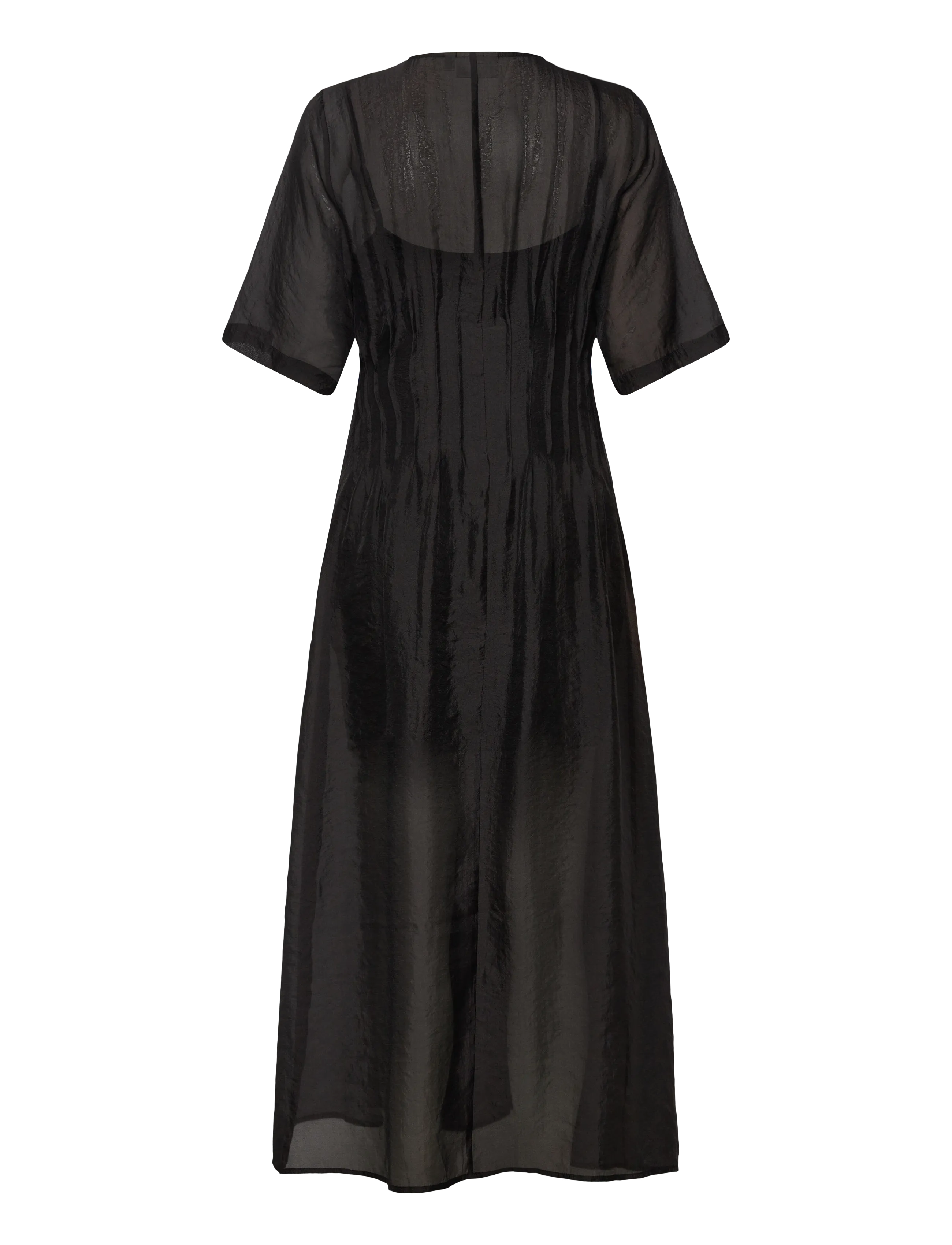 Gestuz - GZtrudi ss dress - Õlapaeltega kleidid - black - 1