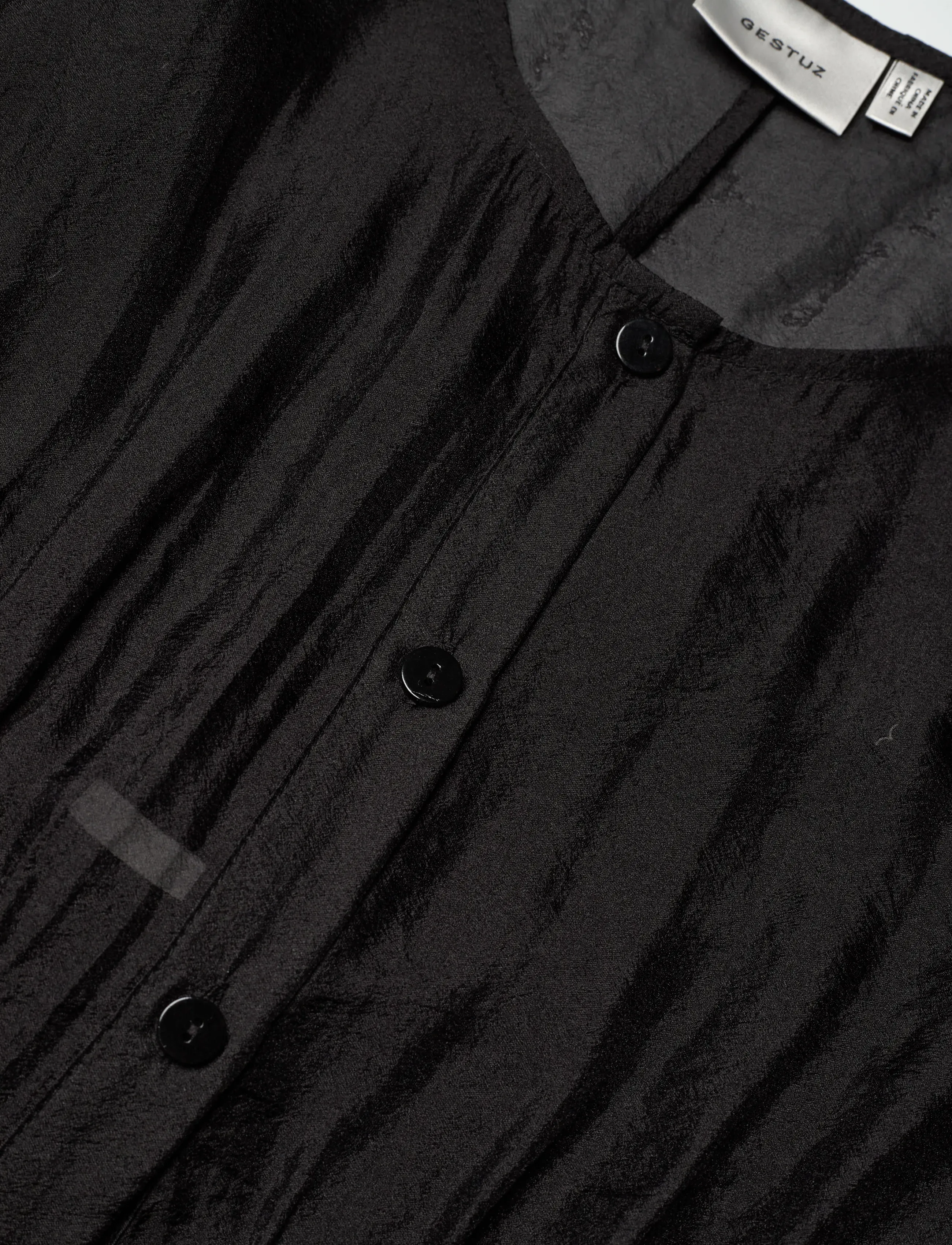 Gestuz - GZtrudi ss dress - Õlapaeltega kleidid - black - 4