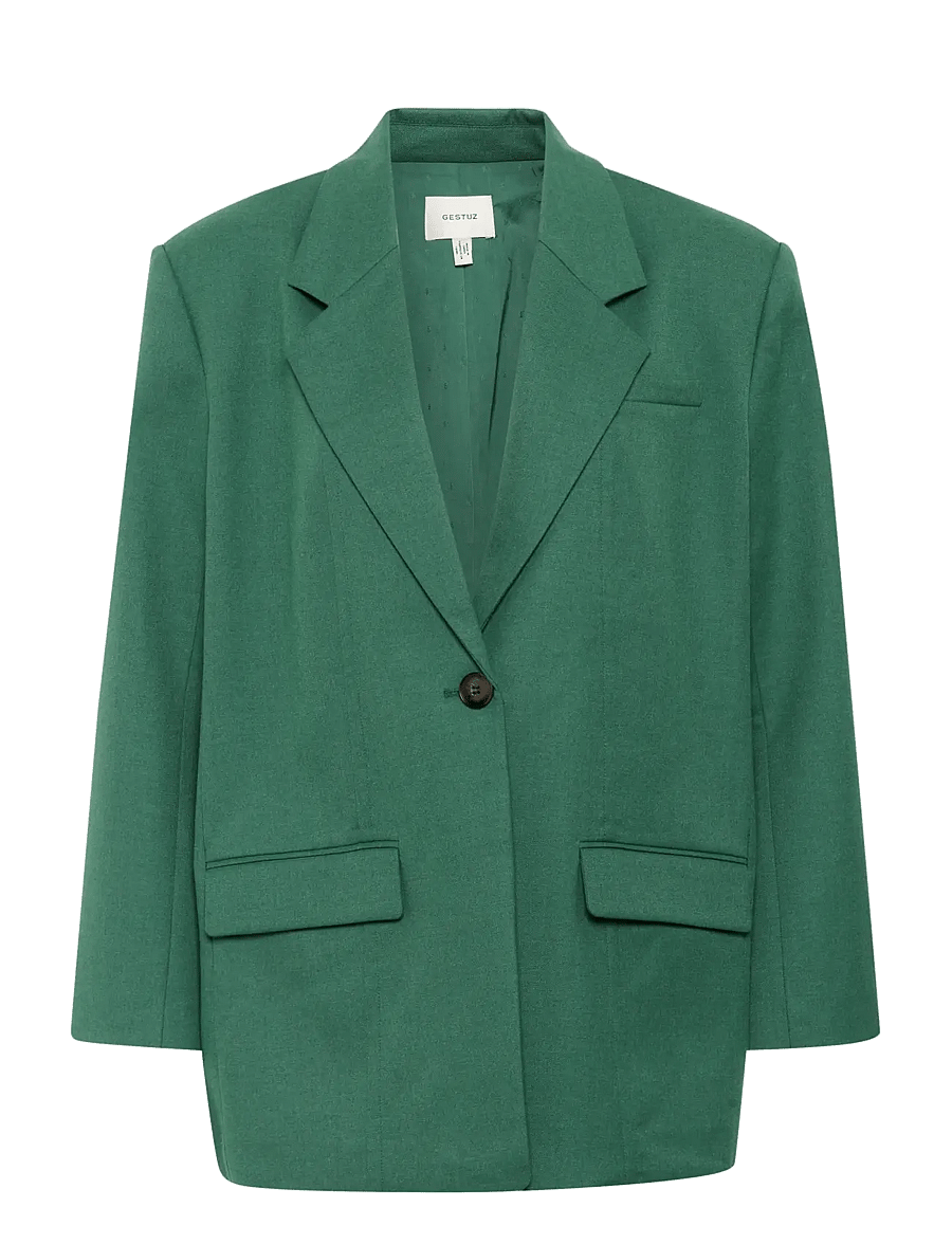 Gestuz - GZcallia OZ blazer - Žaketes ar vienrindas pogājumu - posy green melange - 1