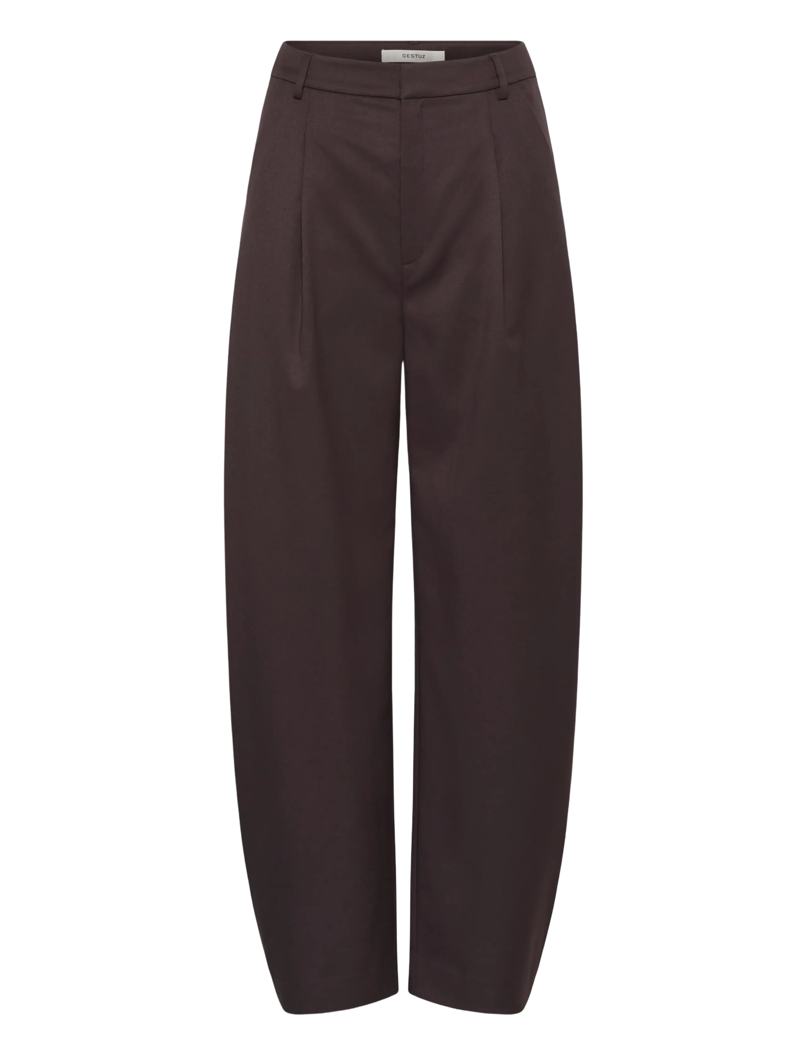 Gestuz Gzcallia Mw Barrel Pants, Kvinder, Højtaljede Barrel Bukser, Bordeaux, Str: 42