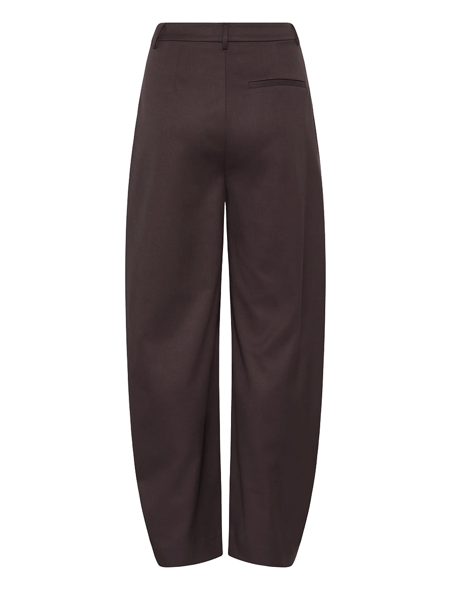Gestuz - GZcallia MW barrel pants - barrel trousers - deep plum - 1