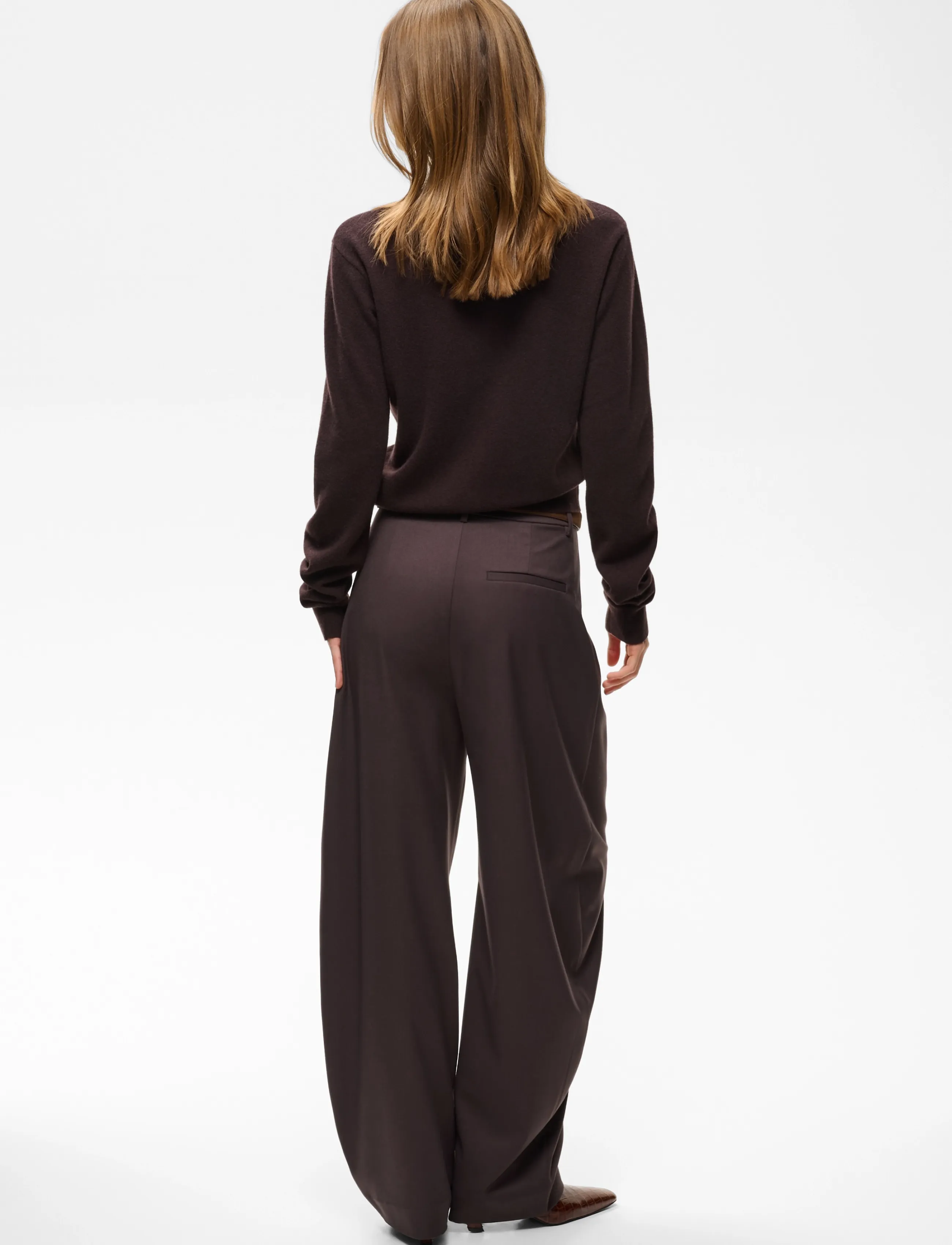 Gestuz - GZcallia MW barrel pants - barrelbyxor - deep plum - 4