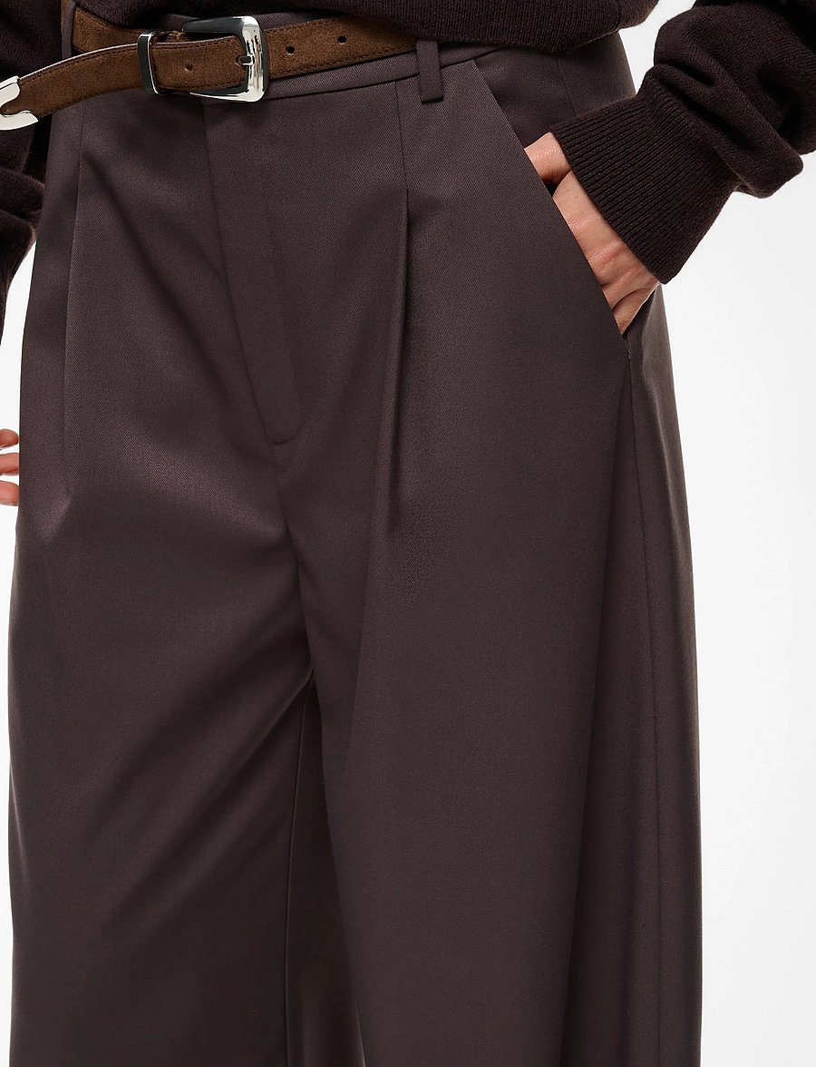 Gestuz - GZcallia MW barrel pants - barrel trousers - deep plum - 5