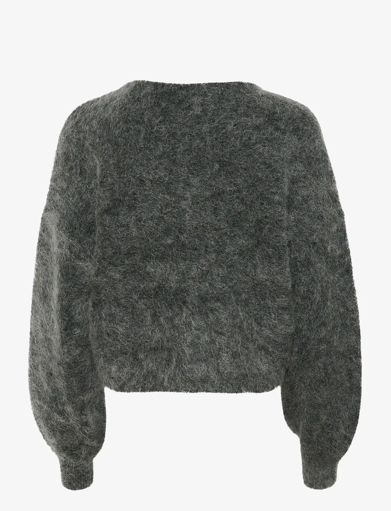 Gestuz - GZdebbie V cardigan NOOS - charcoal melange - 2