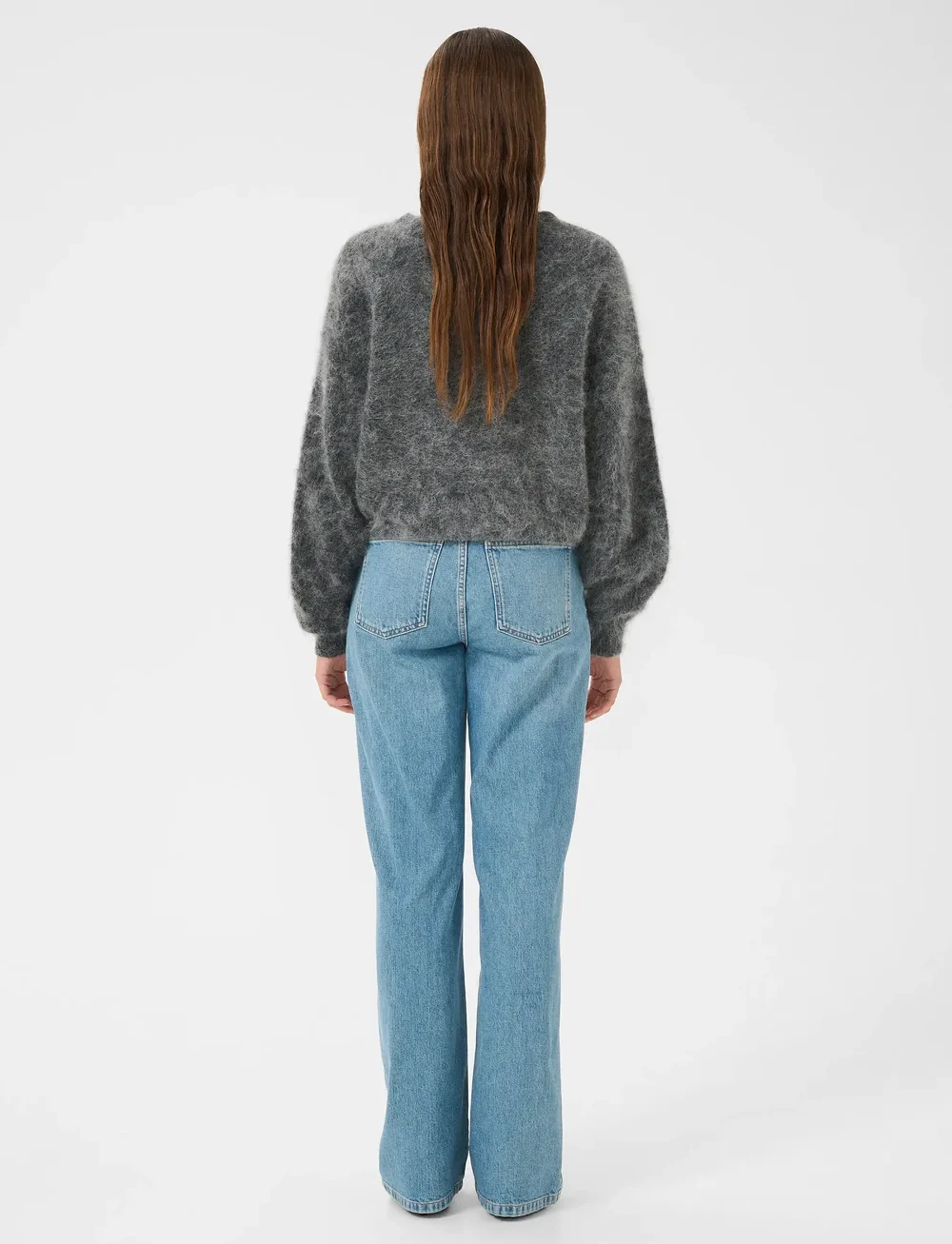 Gestuz - GZdebbie V cardigan NOOS - koftor - charcoal melange - 4