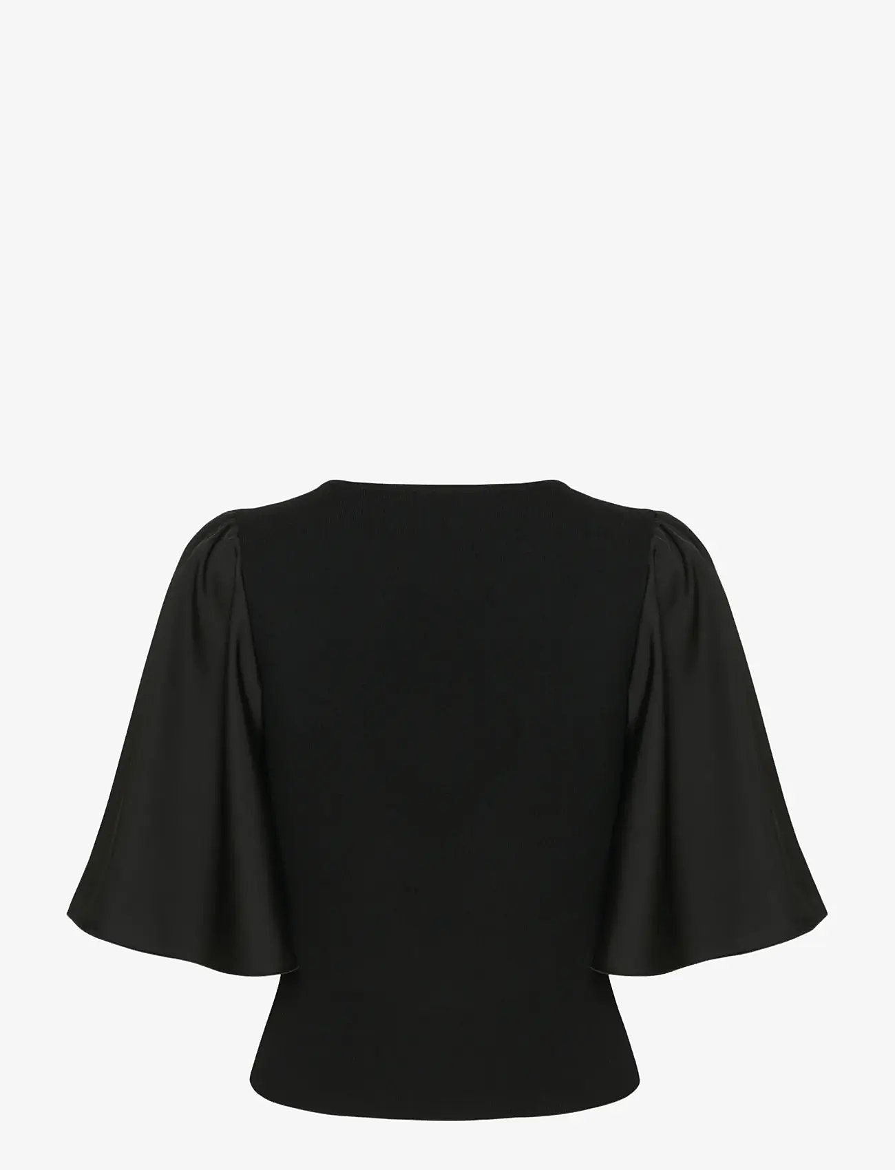 Gestuz - GZsama top NOOS - short-sleeved blouses - black - 2