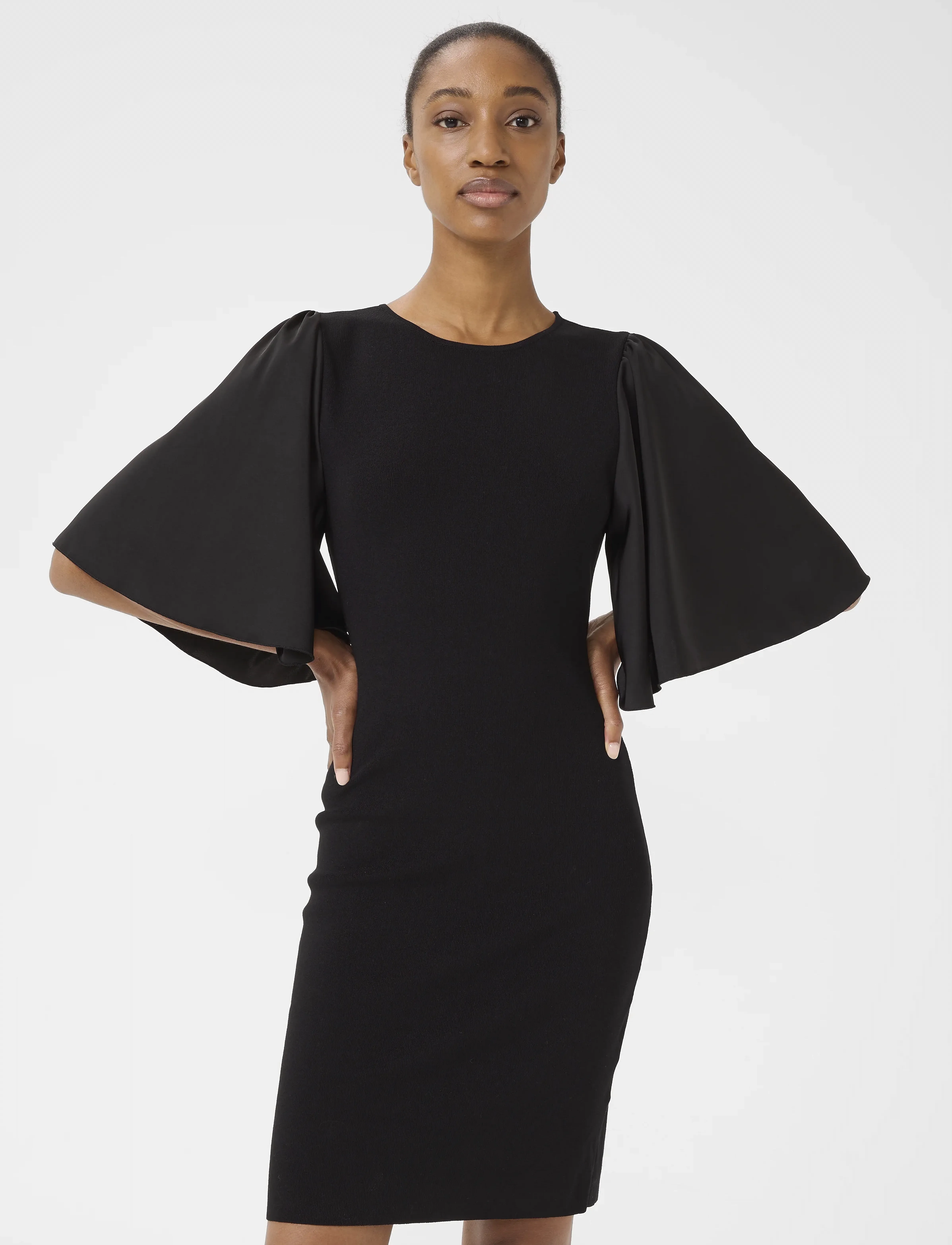 Gestuz Gzsama Short Dress Noos, Kvinder, Kort Klokkeærmekjole, Sort, Str: L