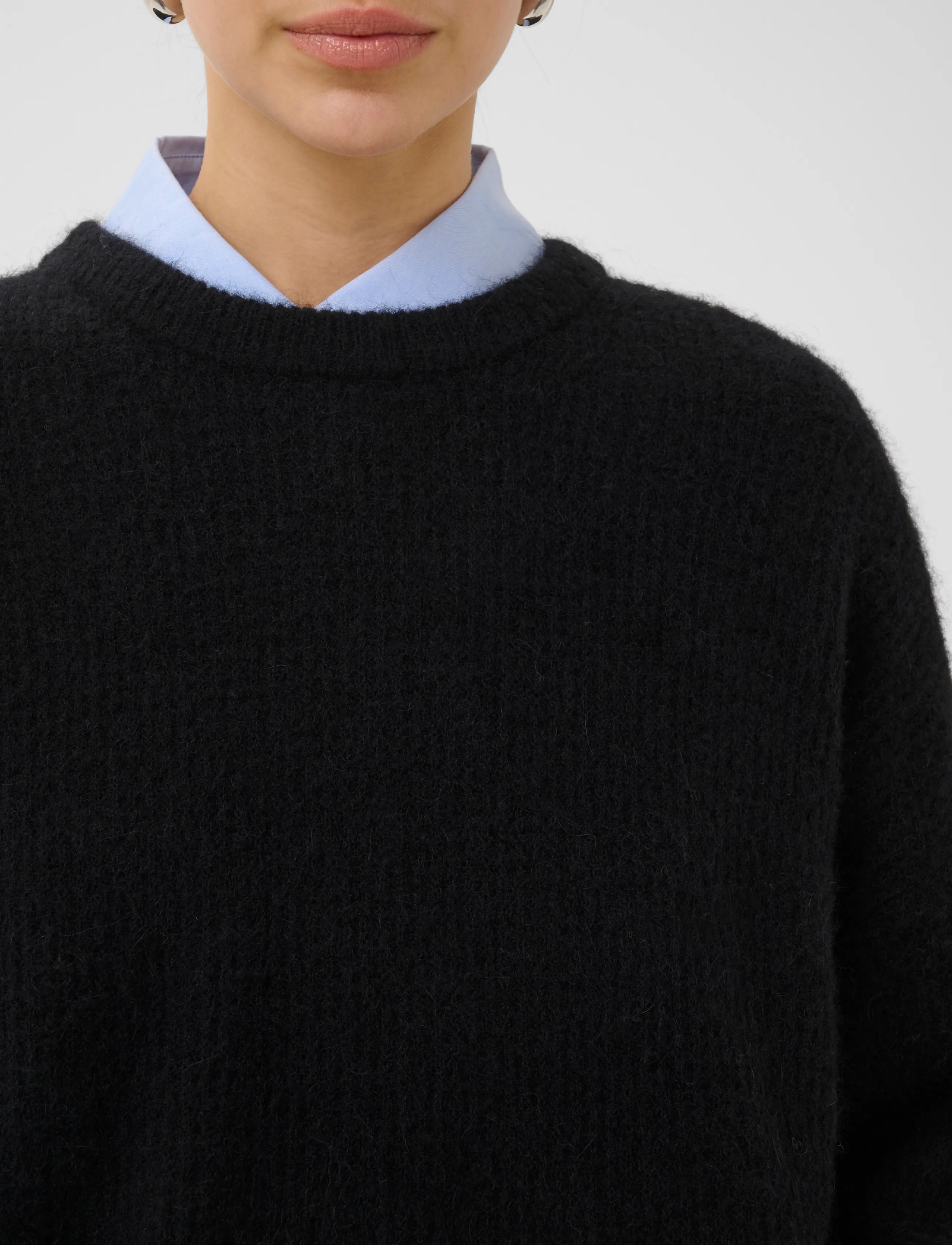 Gestuz GZalpha slit pullover NOOS - Geburtstag - BLACK / black