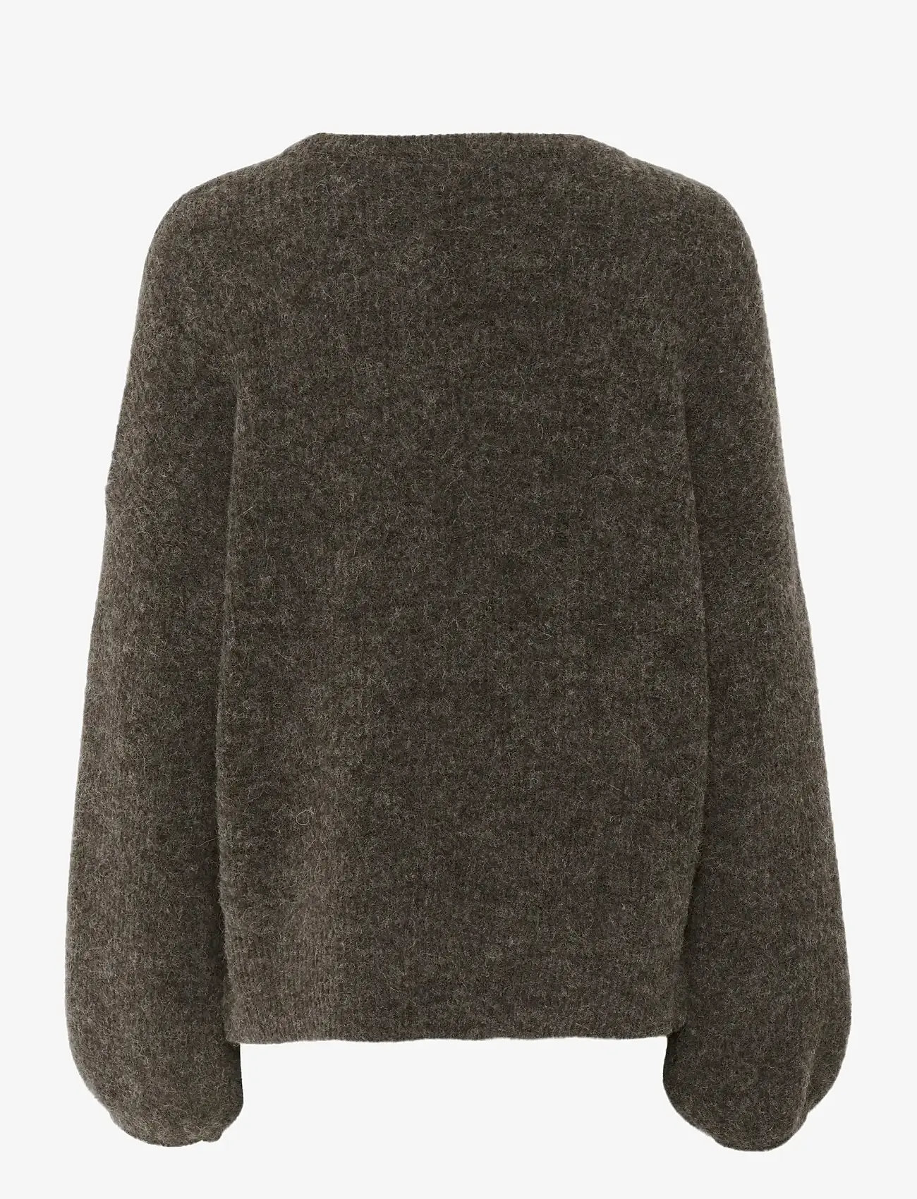 Gestuz - GZalpha slit pullover NOOS - efterårstøj - chestnut melange - 1