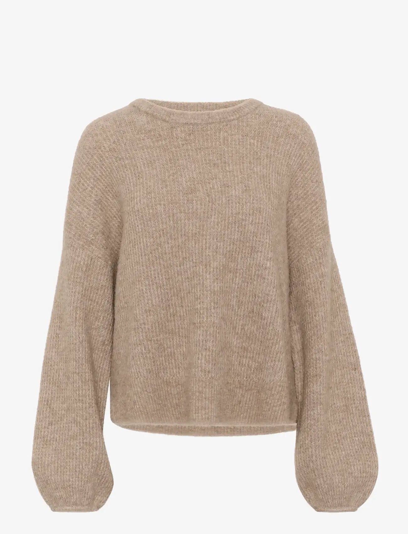 Gestuz - GZalpha slit pullover NOOS - pullover - warm sand melange - 1