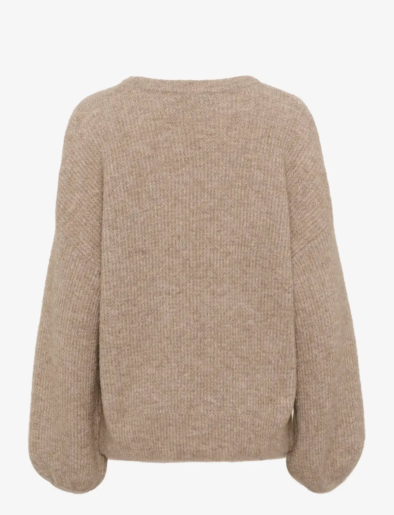 Gestuz - GZalpha slit pullover NOOS - pullover - warm sand melange - 2