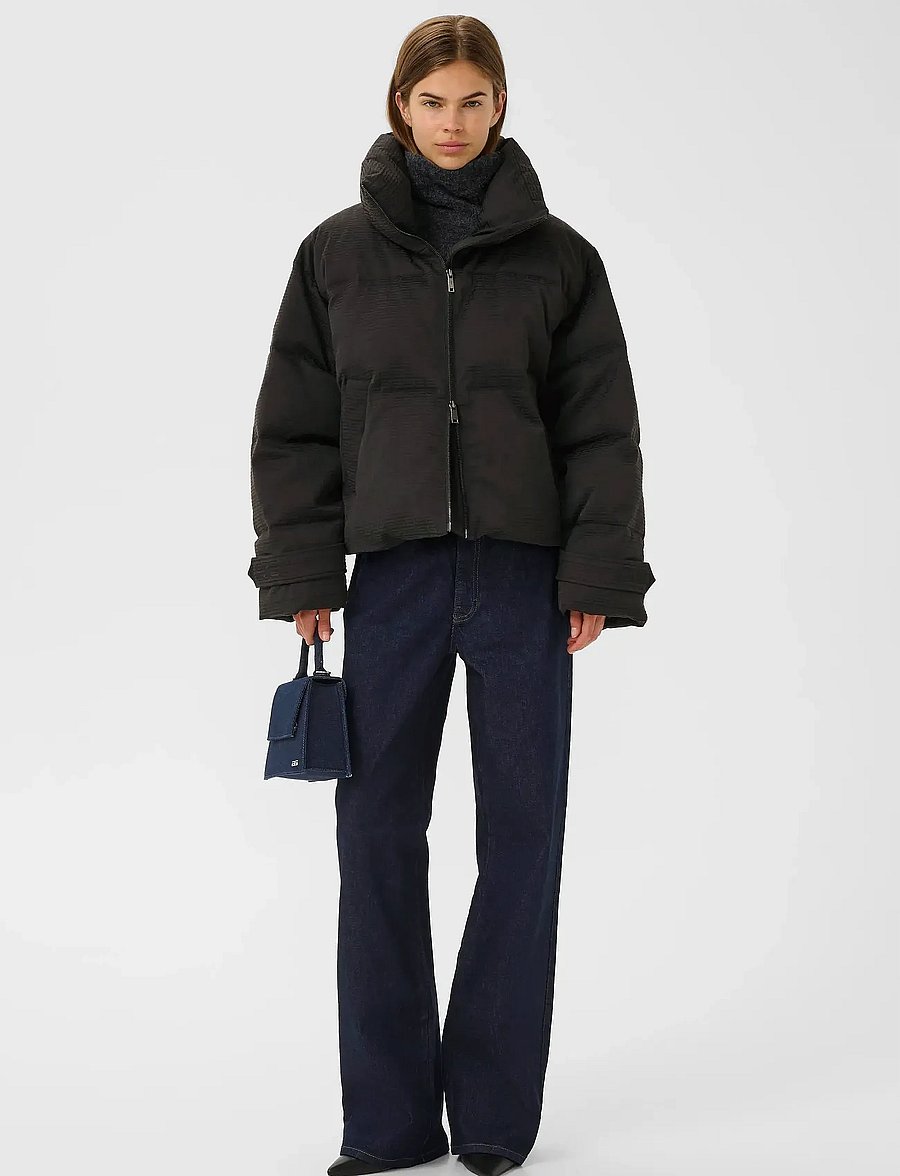 Gestuz - GZnansi short puffer - winterjacken - black - 3