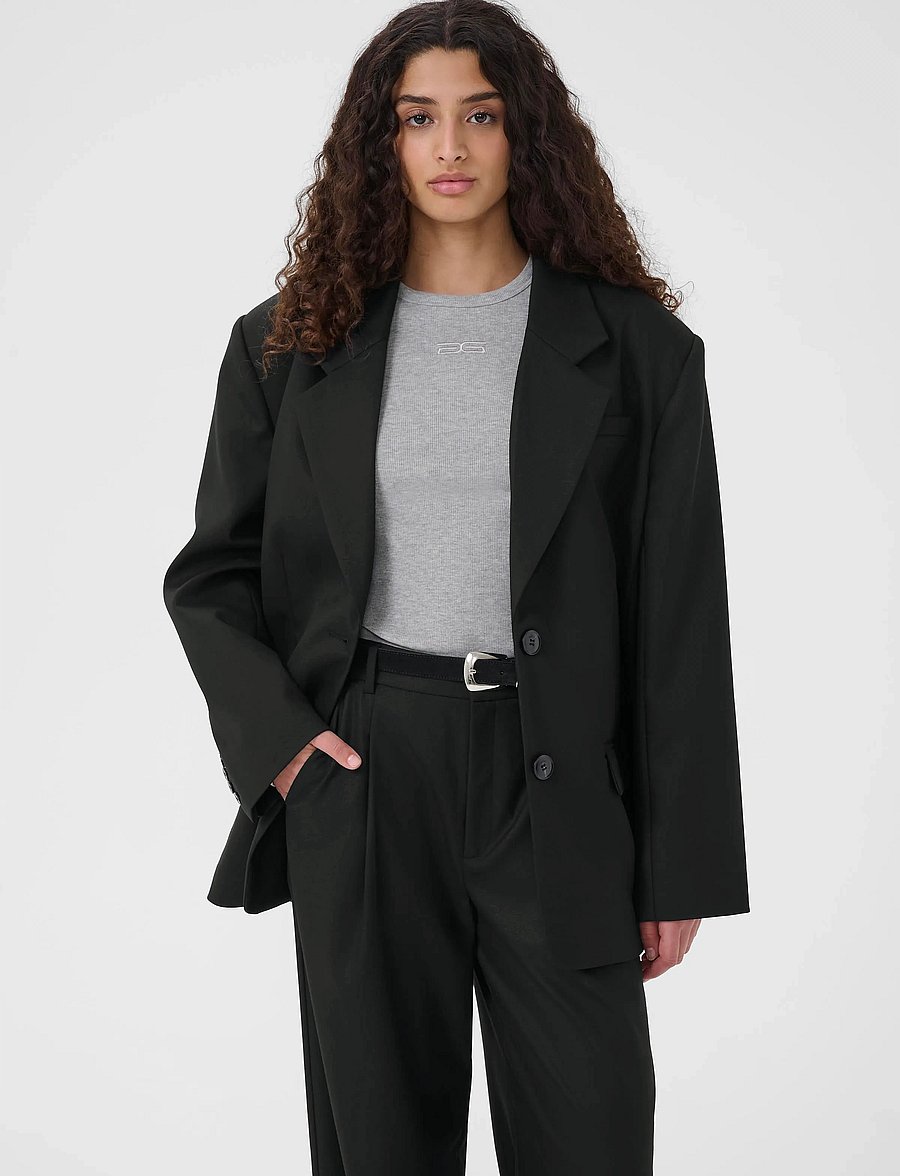 Gestuz - GZpaula OZ blazer NOOS - Üherealised pintsakud - black - 0