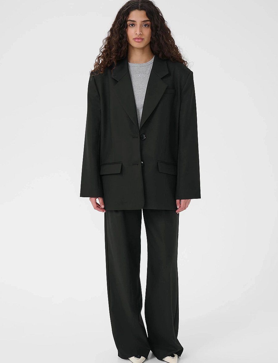 Gestuz - GZpaula OZ blazer NOOS - Üherealised pintsakud - black - 3