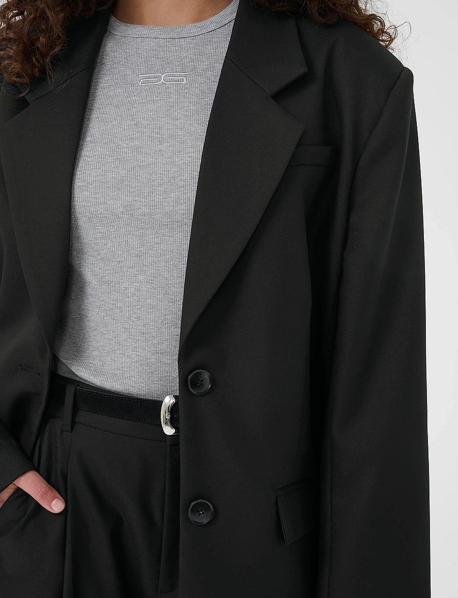 Gestuz - GZpaula OZ blazer NOOS - Üherealised pintsakud - black - 5