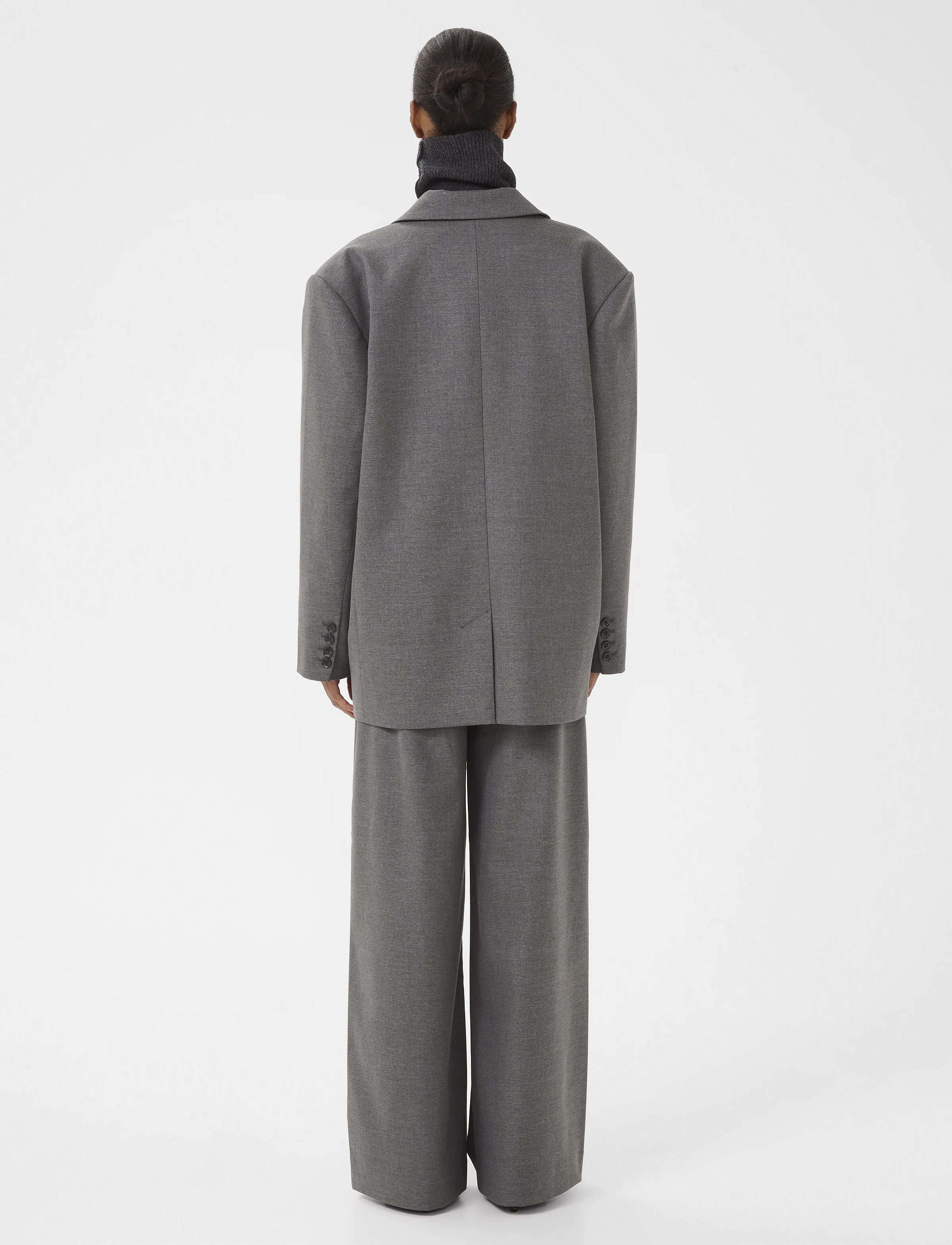 Gestuz - GZpaula OZ blazer NOOS - einhnepptir jakkar - dark grey melange - 4