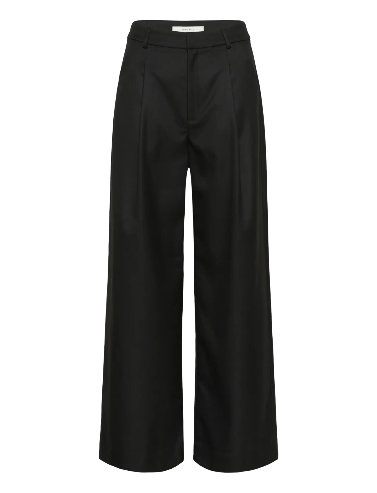 Gestuz - GZpaula MW wide pants NOOS - pidulikud püksid - black - 1