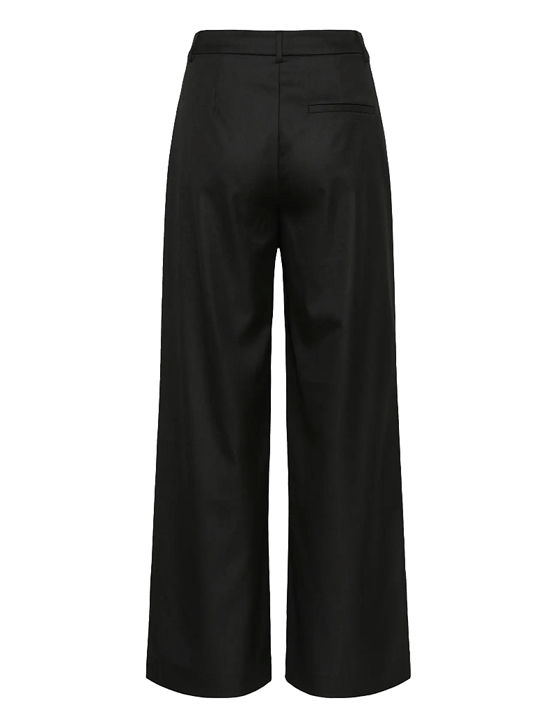 Gestuz - GZpaula MW wide pants NOOS - tailored trousers - black - 2