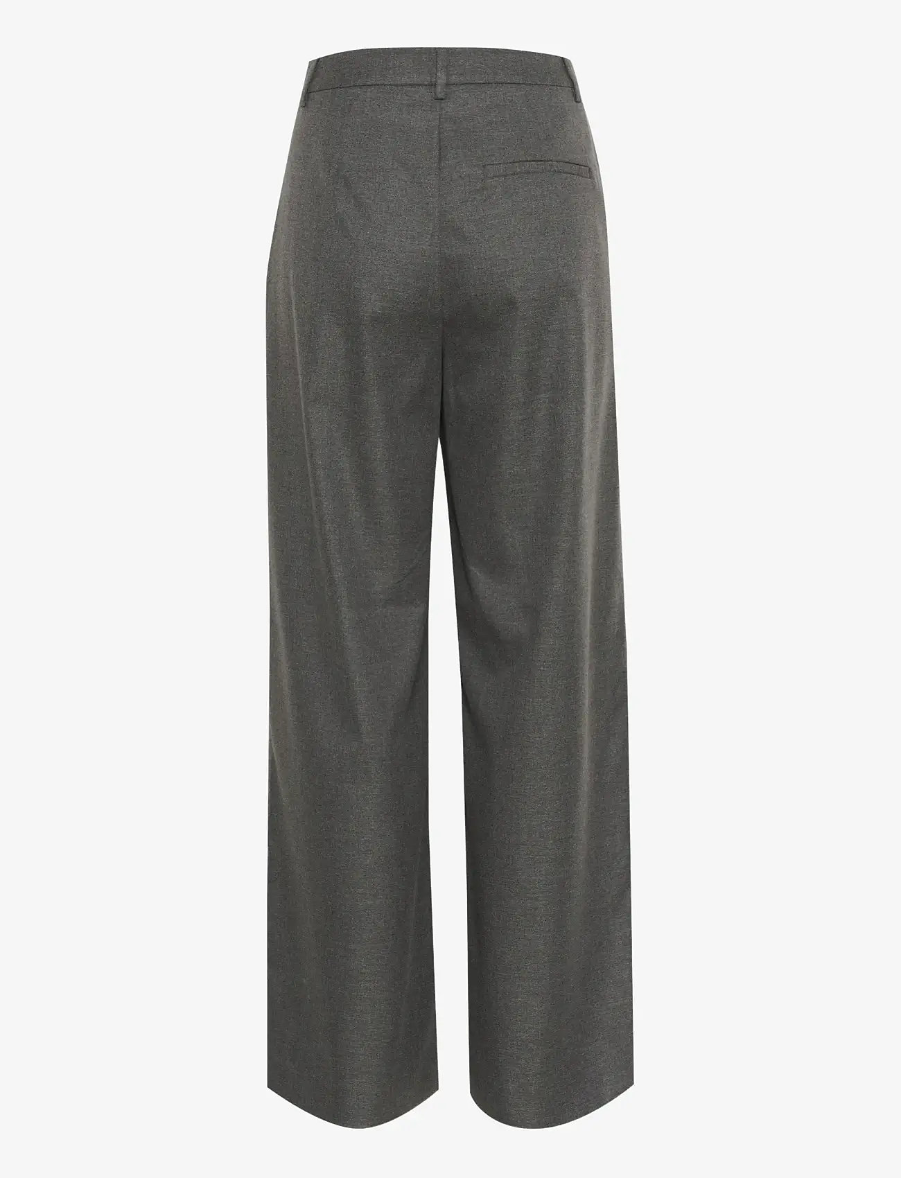 Gestuz - GZpaula MW wide pants NOOS - pidulikud püksid - dark grey melange - 2