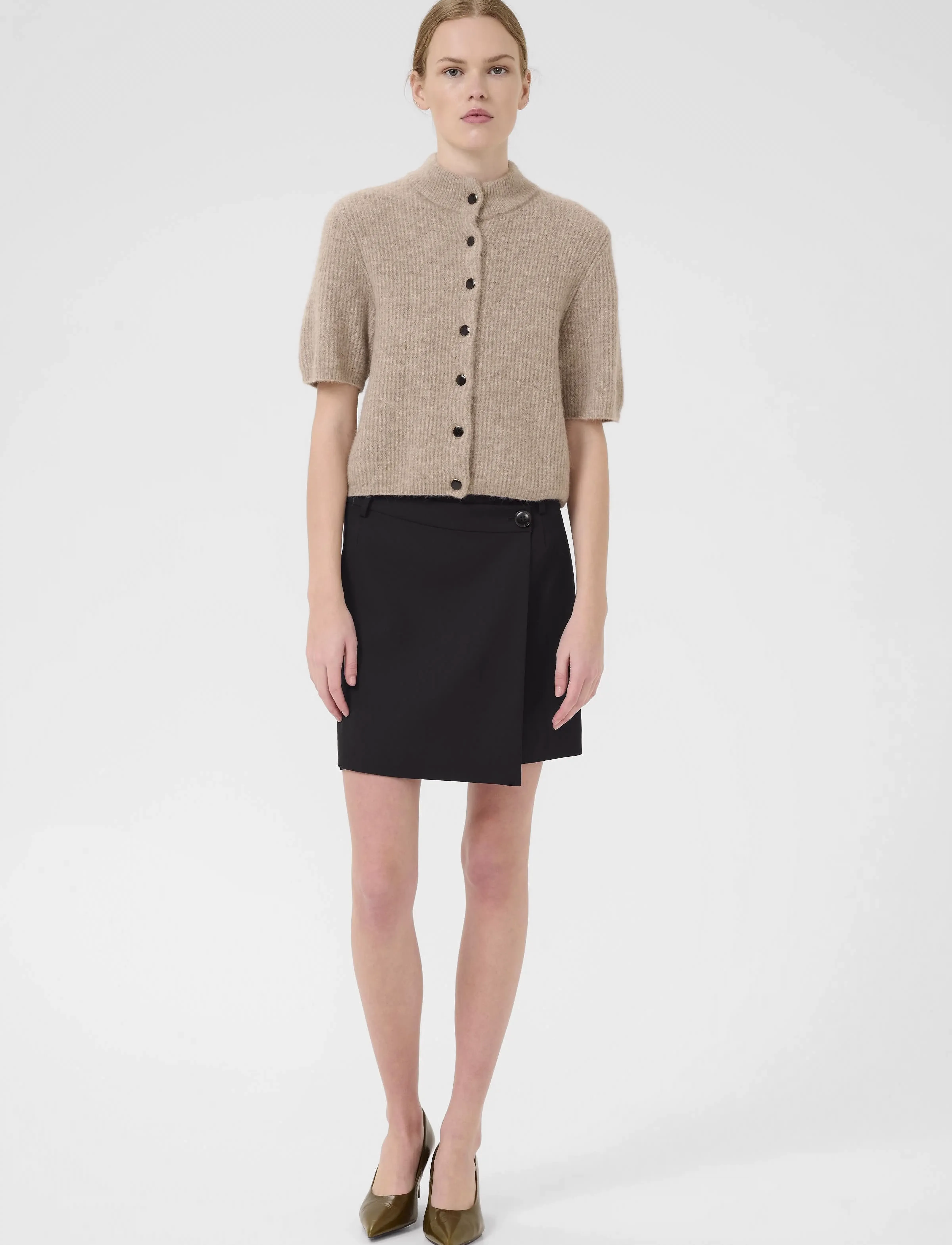 Gestuz - GZpaula MW wrap skirt NOOS - wikkelrokken - black - 3