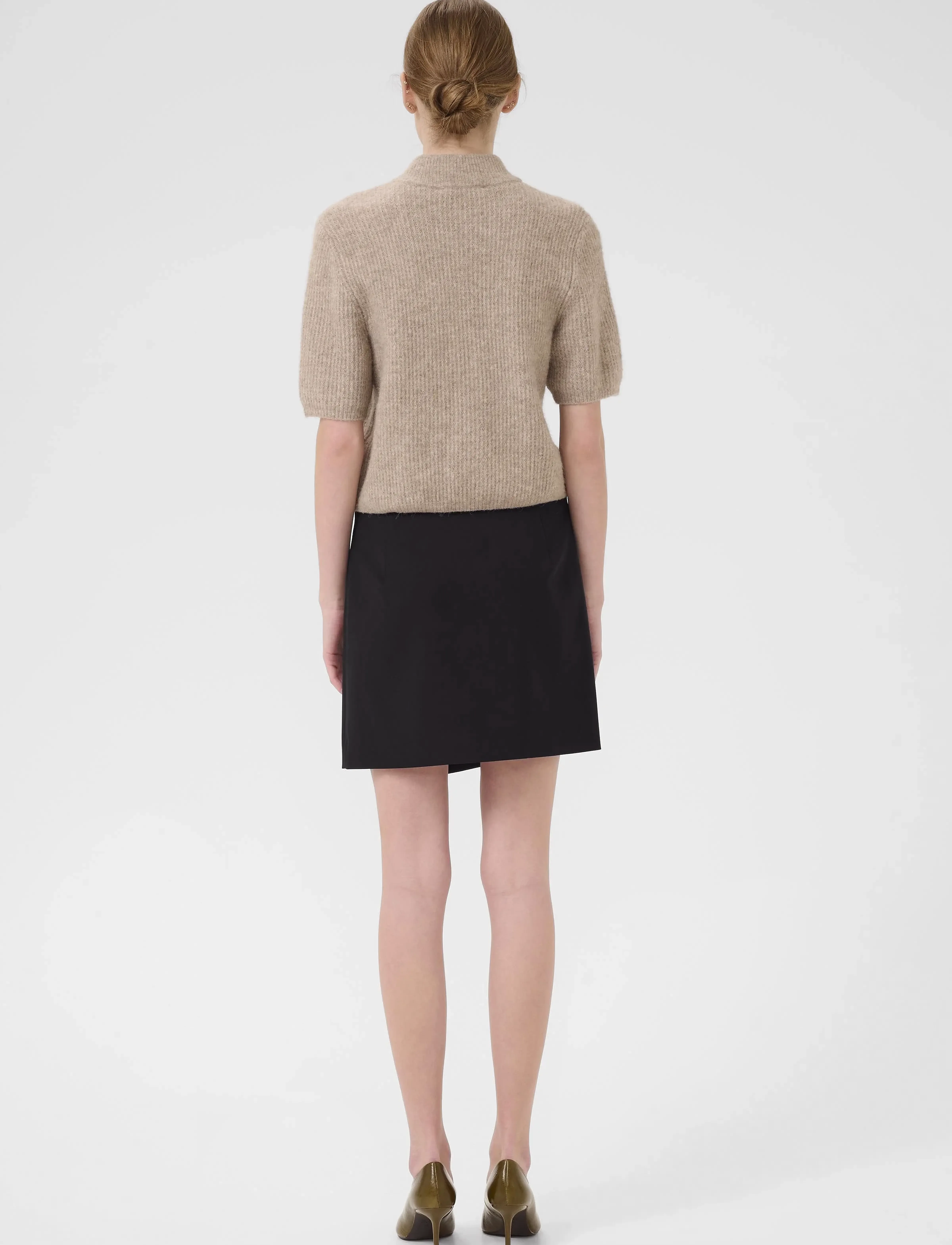 Gestuz - GZpaula MW wrap skirt NOOS - wikkelrokken - black - 4