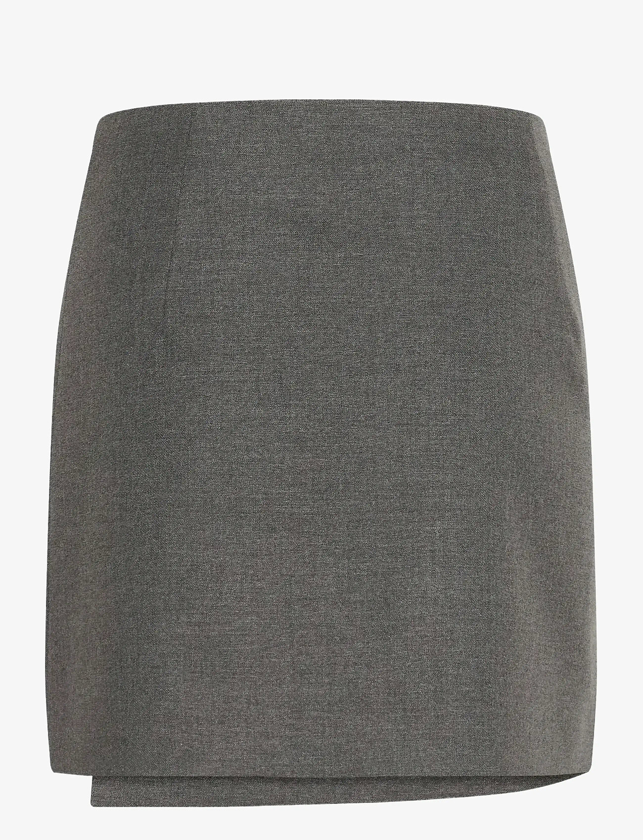 Gestuz - GZpaula MW wrap skirt NOOS - susiaučiami sijonai - dark grey melange - 2