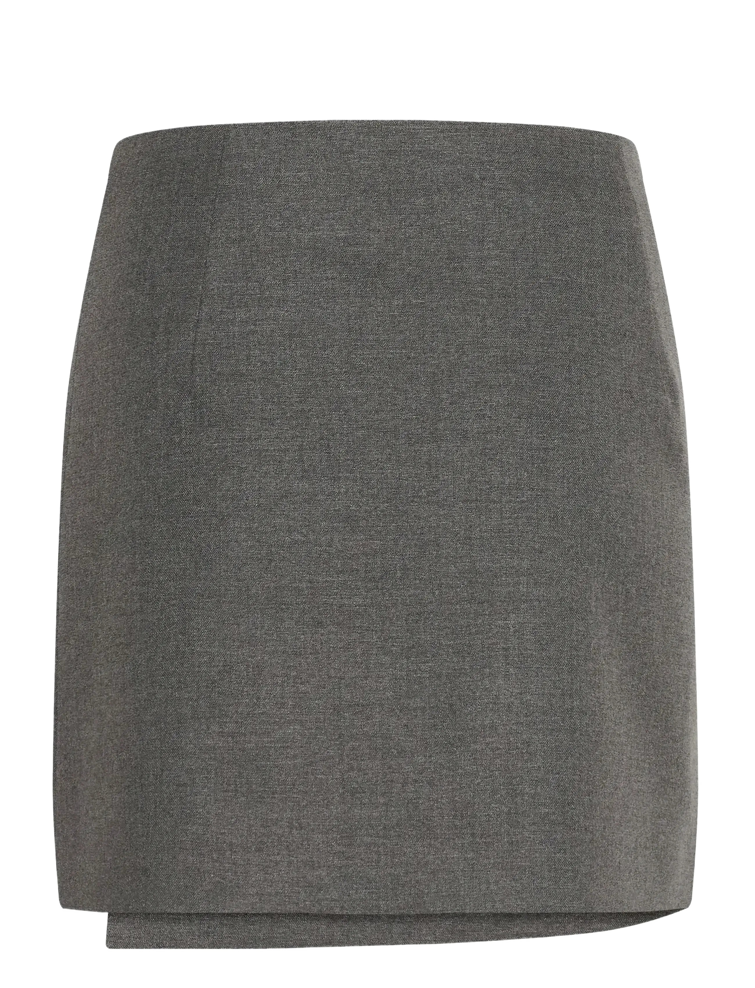 Gestuz - GZpaula MW wrap skirt NOOS - slå-om-nederdele - dark grey melange - 2