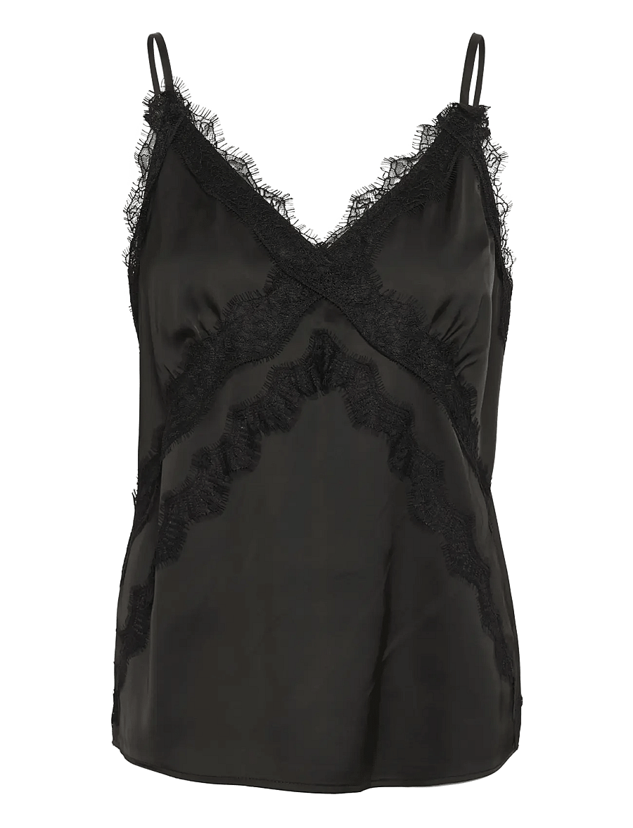 Gestuz - GZsachi slip top NOOS - Ärmellose tops - black - 1