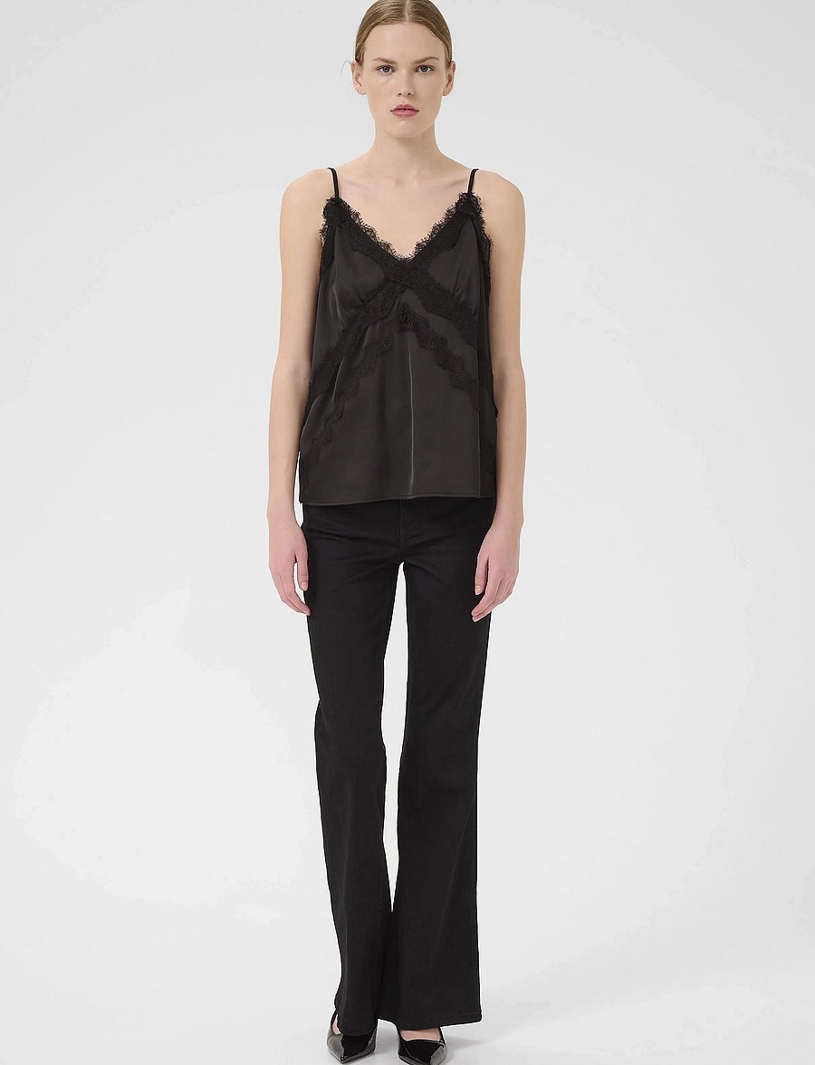 Gestuz - GZsachi slip top NOOS - Ärmellose tops - black - 3