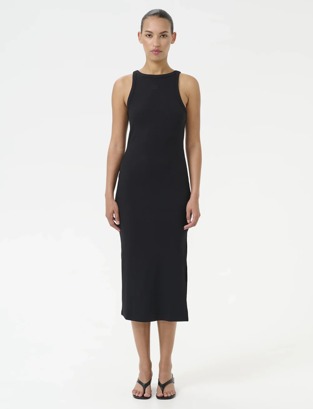 Gestuz - DrewGZ logo tank dress - aðsniðnir kjólar - black - 3