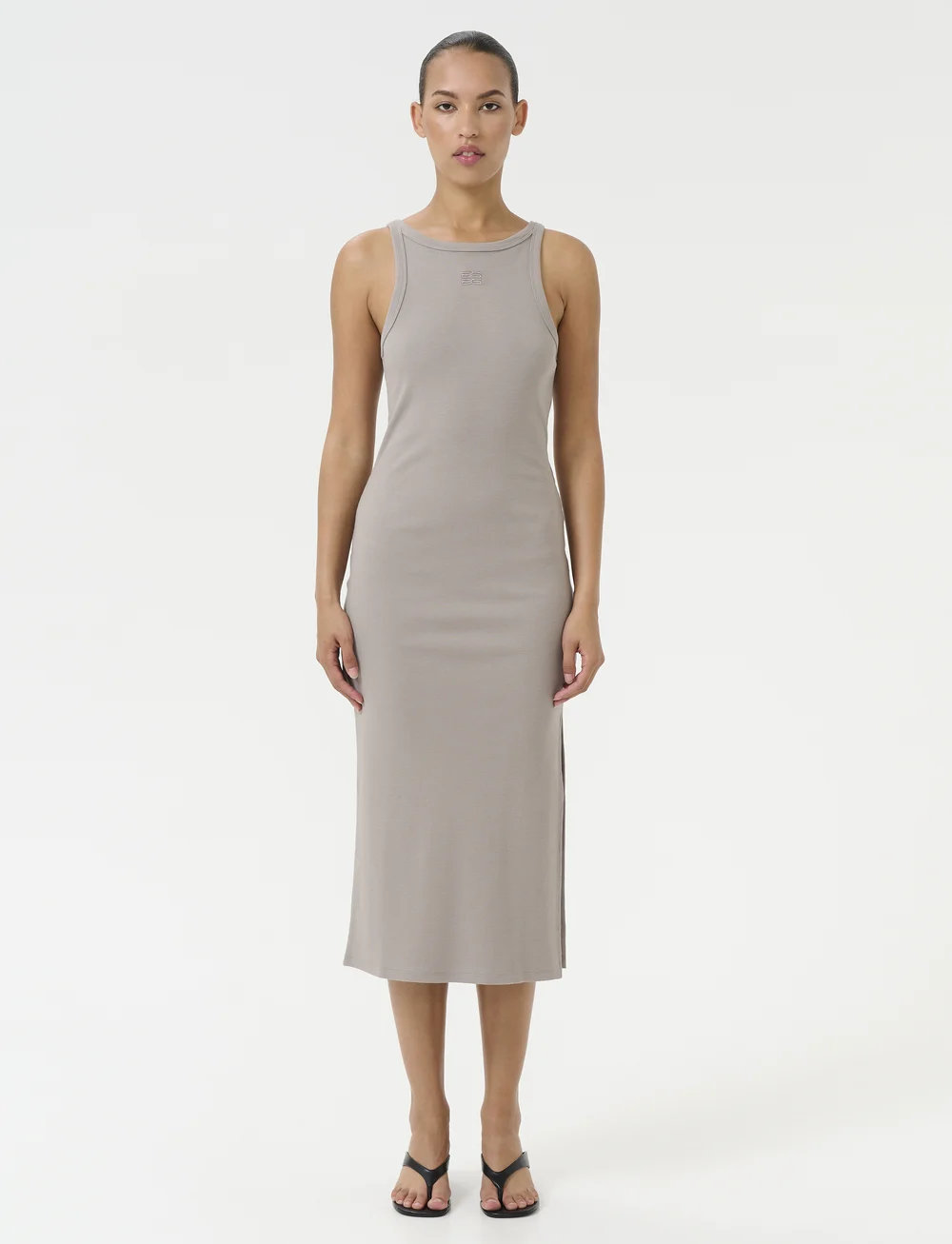 Gestuz - DrewGZ logo tank dress - kotelomekot - rock ridge - 3