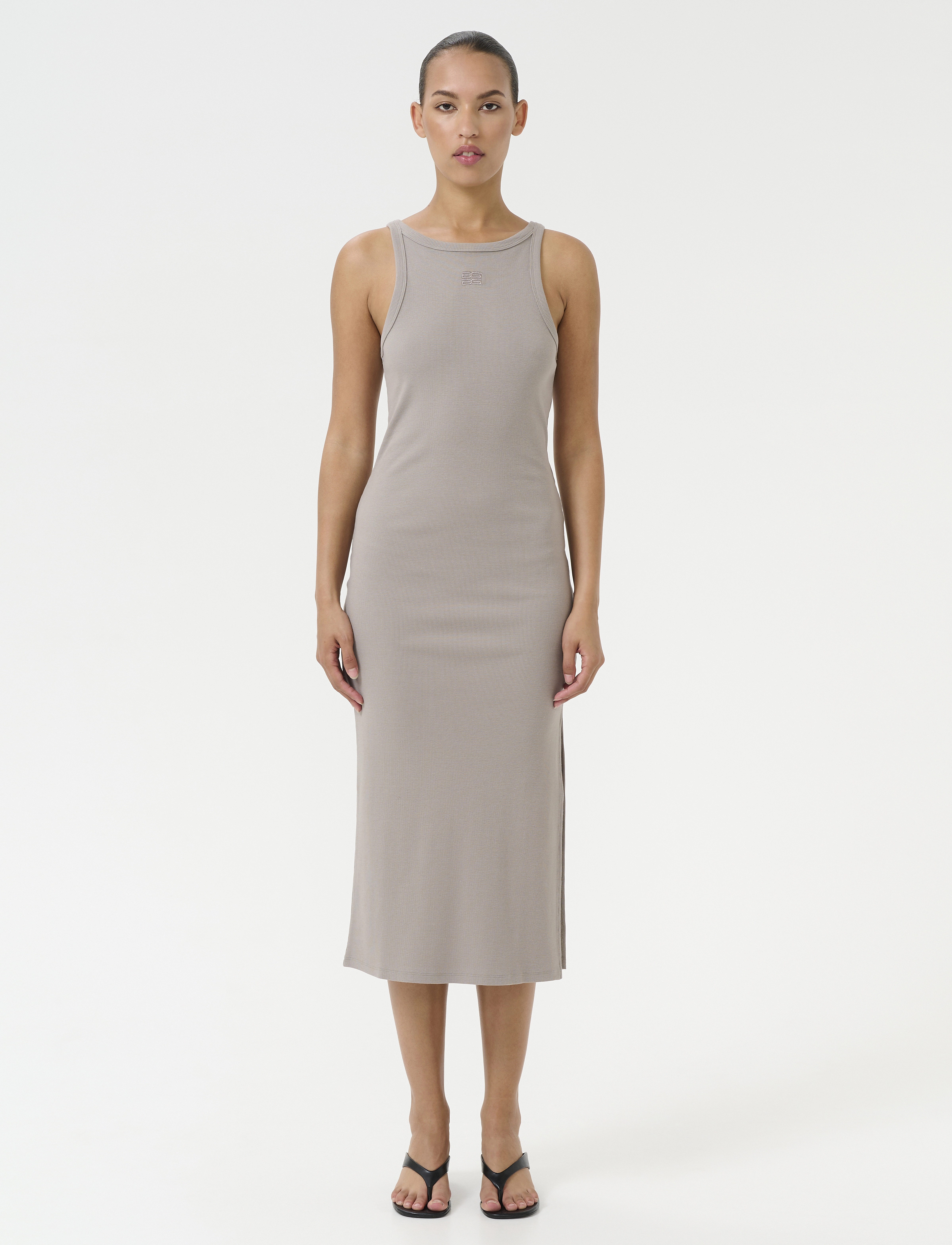 Gestuz - DrewGZ logo tank dress - rock ridge - 3