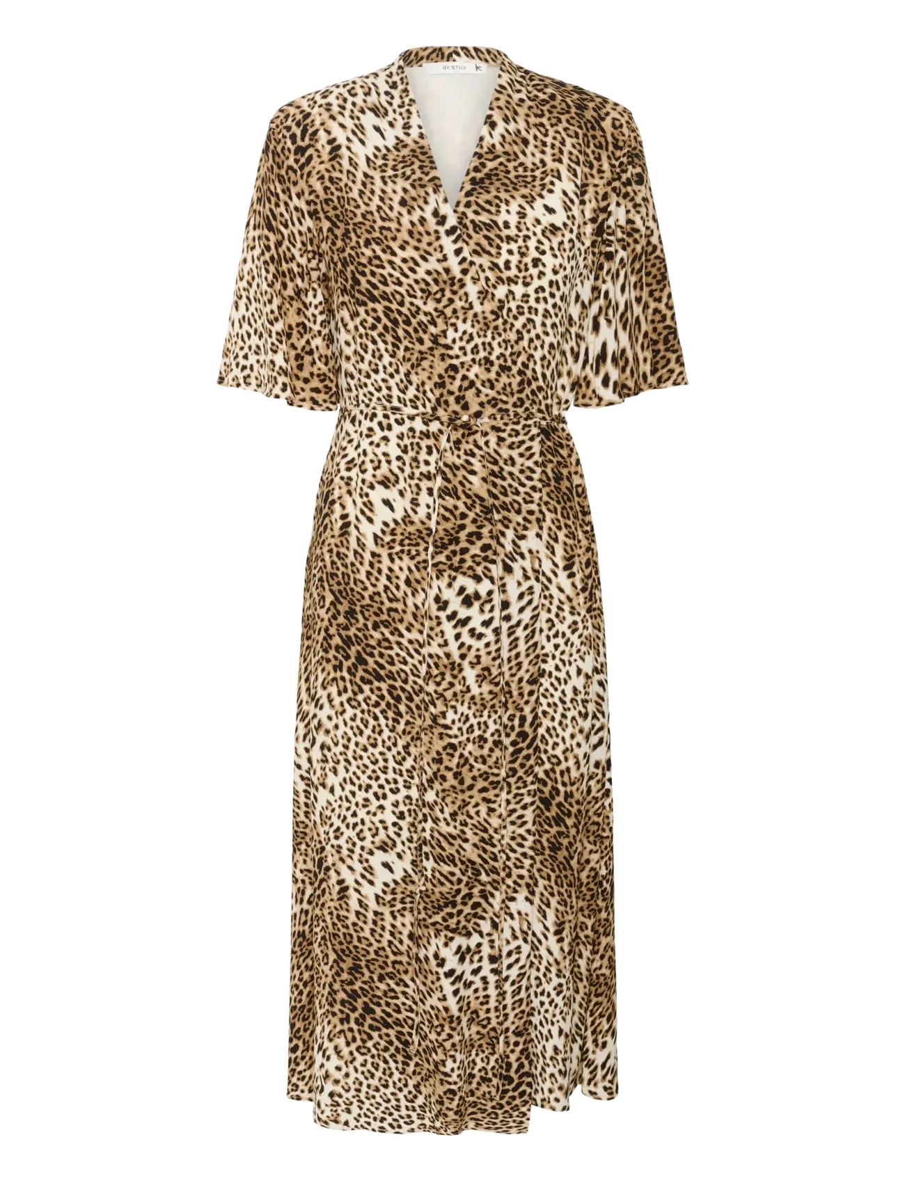 Gestuz GZkadla wrap dress - Kleidung - LIGHT LEOPARD / multi
