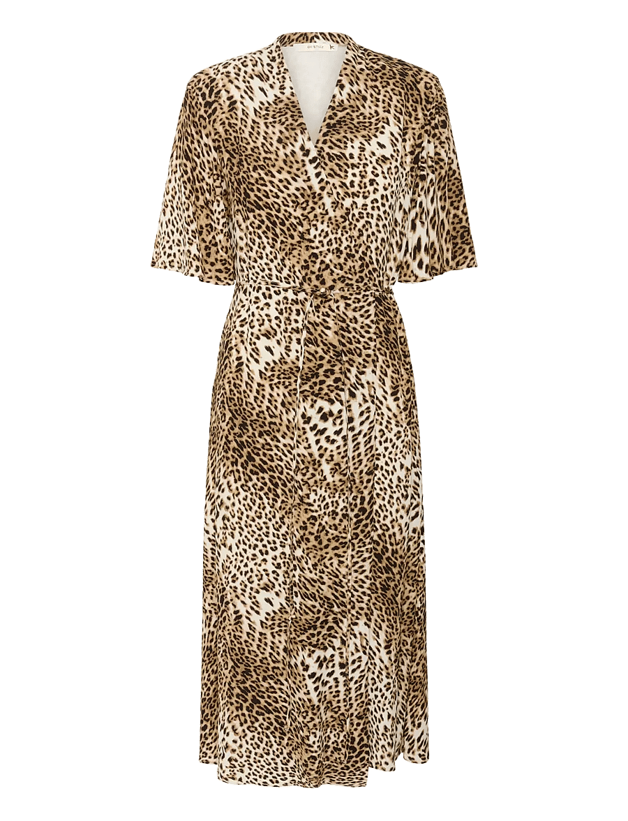 Gestuz - GZkadla wrap dress - robes portefeuille - light leopard - 1