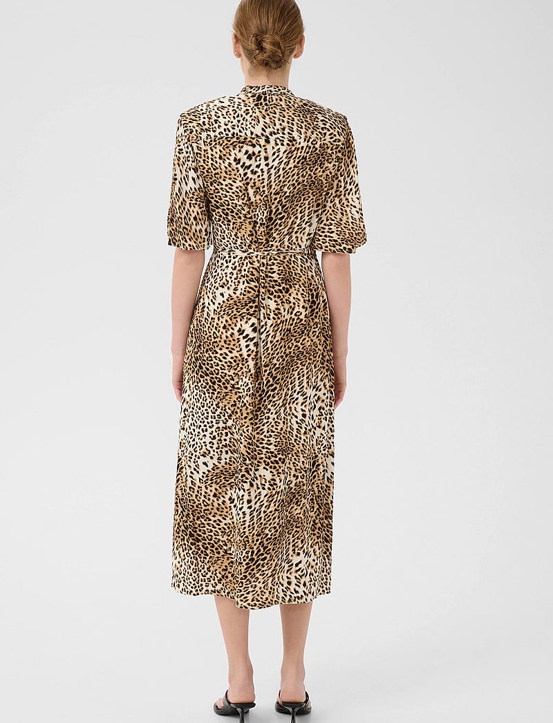 Gestuz - GZkadla wrap dress - slå-om-kjoler - light leopard - 4