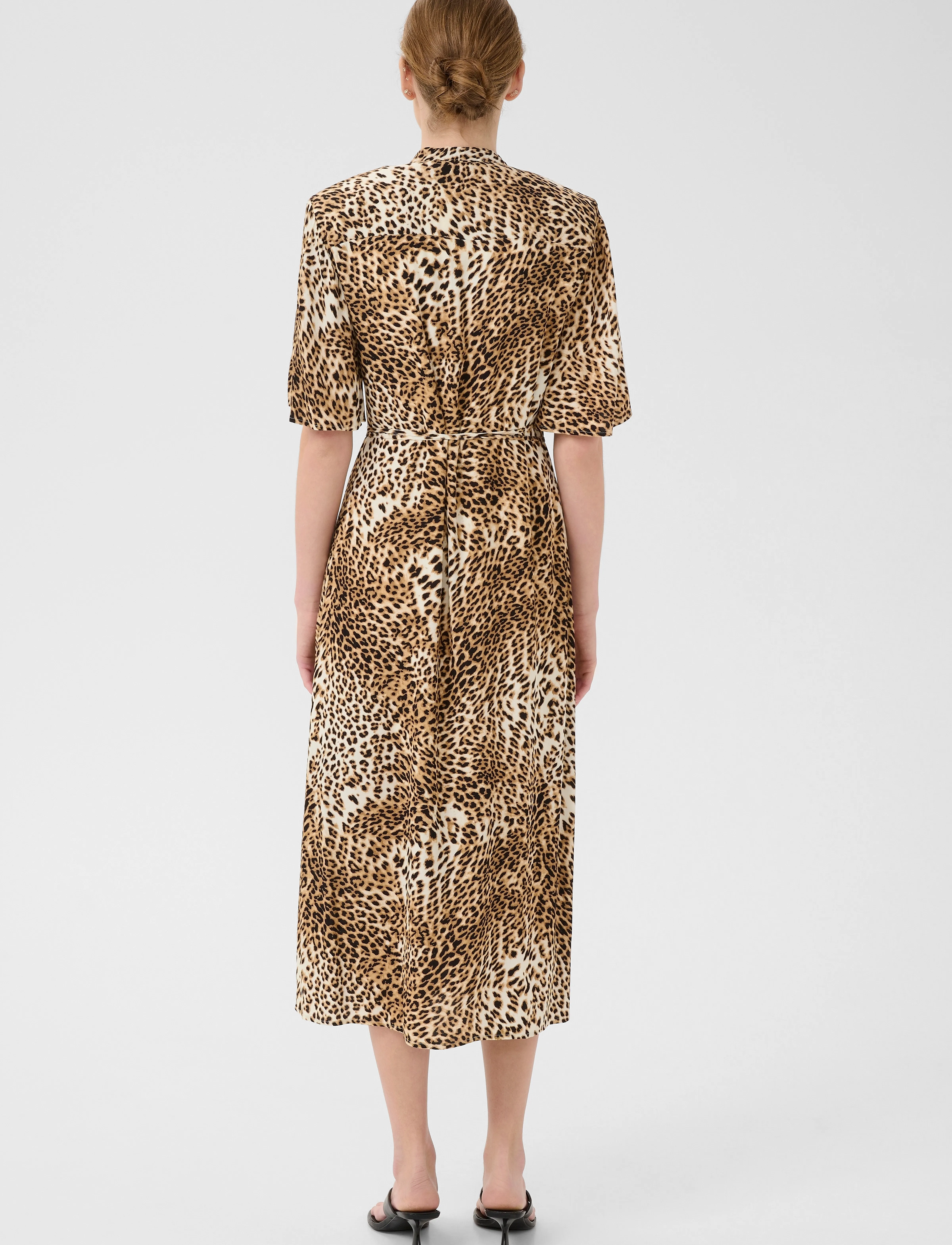 Gestuz - GZkadla wrap dress - kleitas ar pārlikumu - light leopard - 4