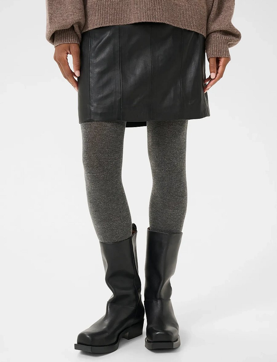 Gestuz - GZcharlie HW skirt NOOS - lederröcke - black - 0